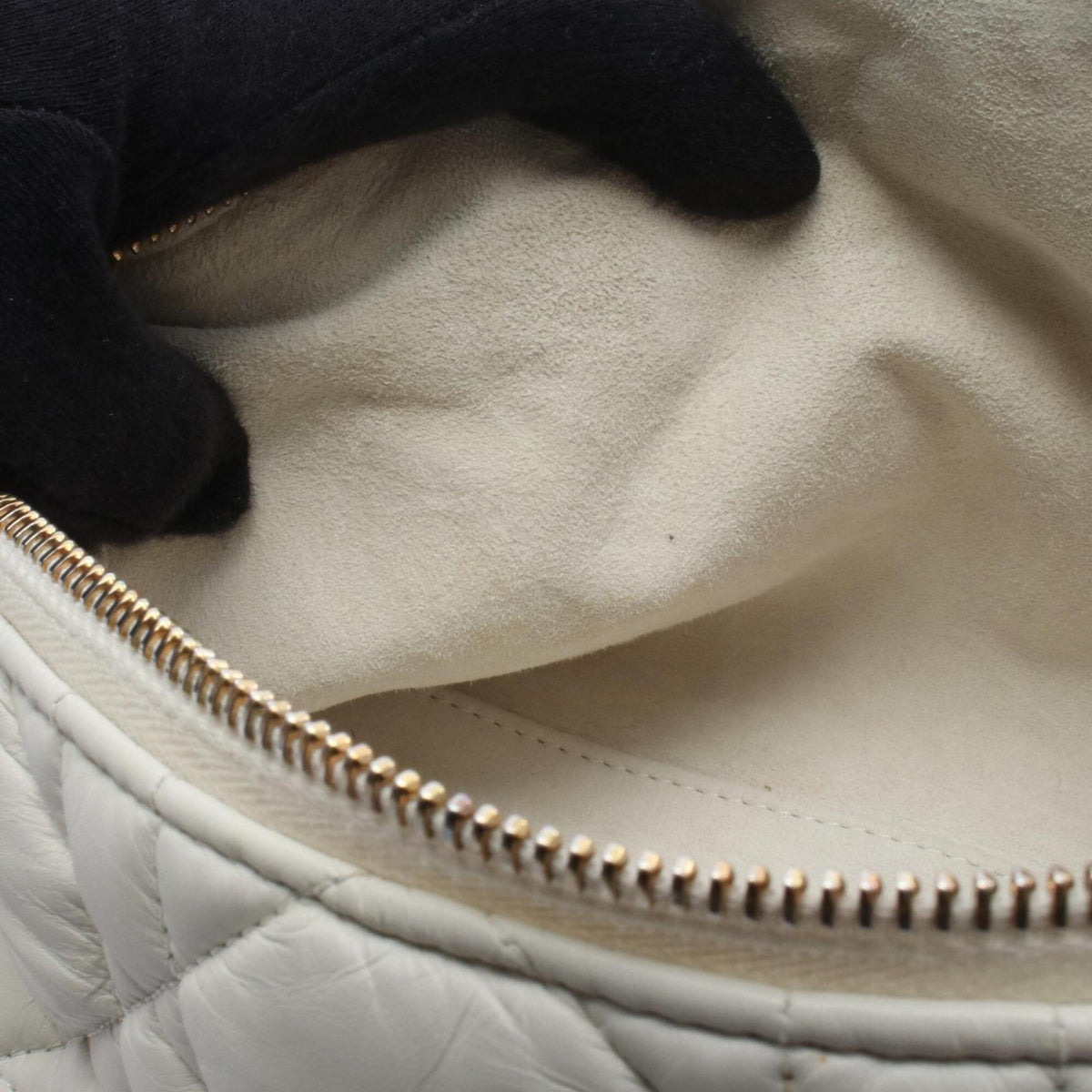 Christian Dior White Leather Handbag Shoulder Bag (Pre-Owned)