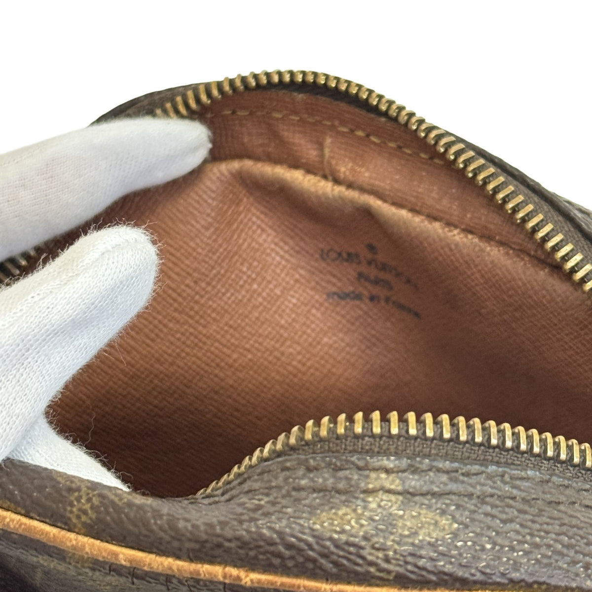 Louis Vuitton Brown Monogram Canvas Leather Crossbody Bag Pochette Shoulder Bag (Pre-Owned)