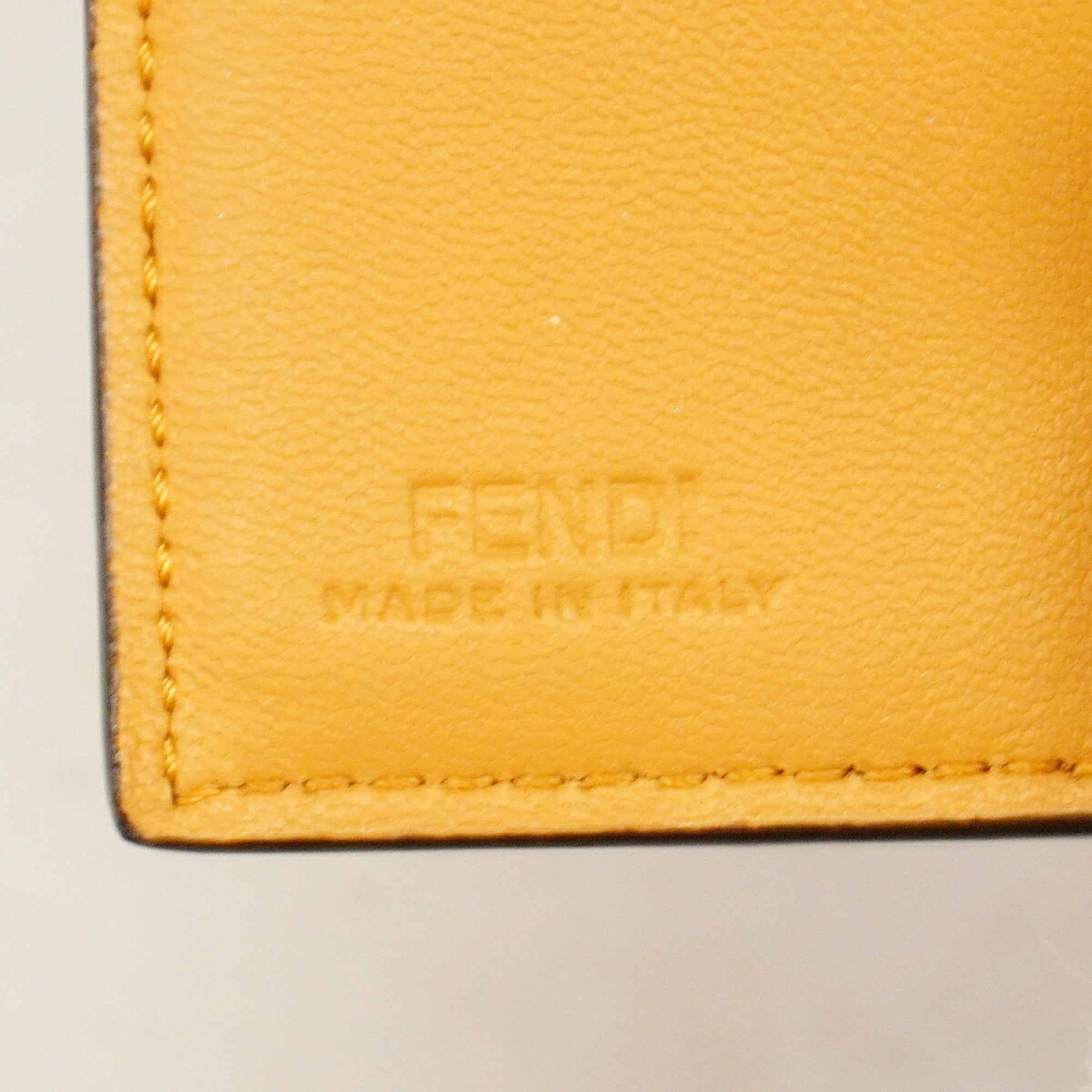 Fendi Brown Leather Wallet (Tri-Fold) (Pre-Owned)