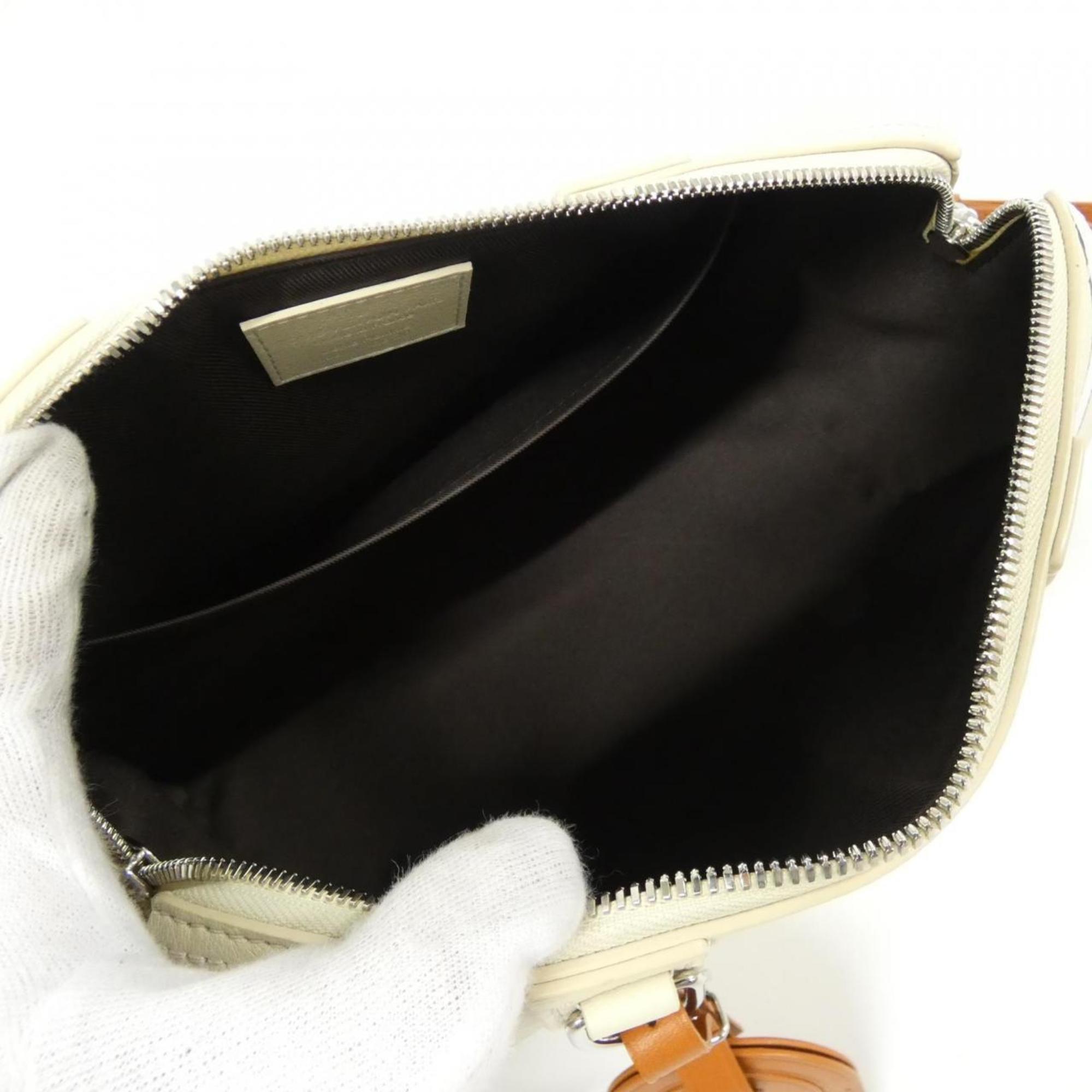 Louis Vuitton Beige Leather Shoulder Bag (Pre-Owned)