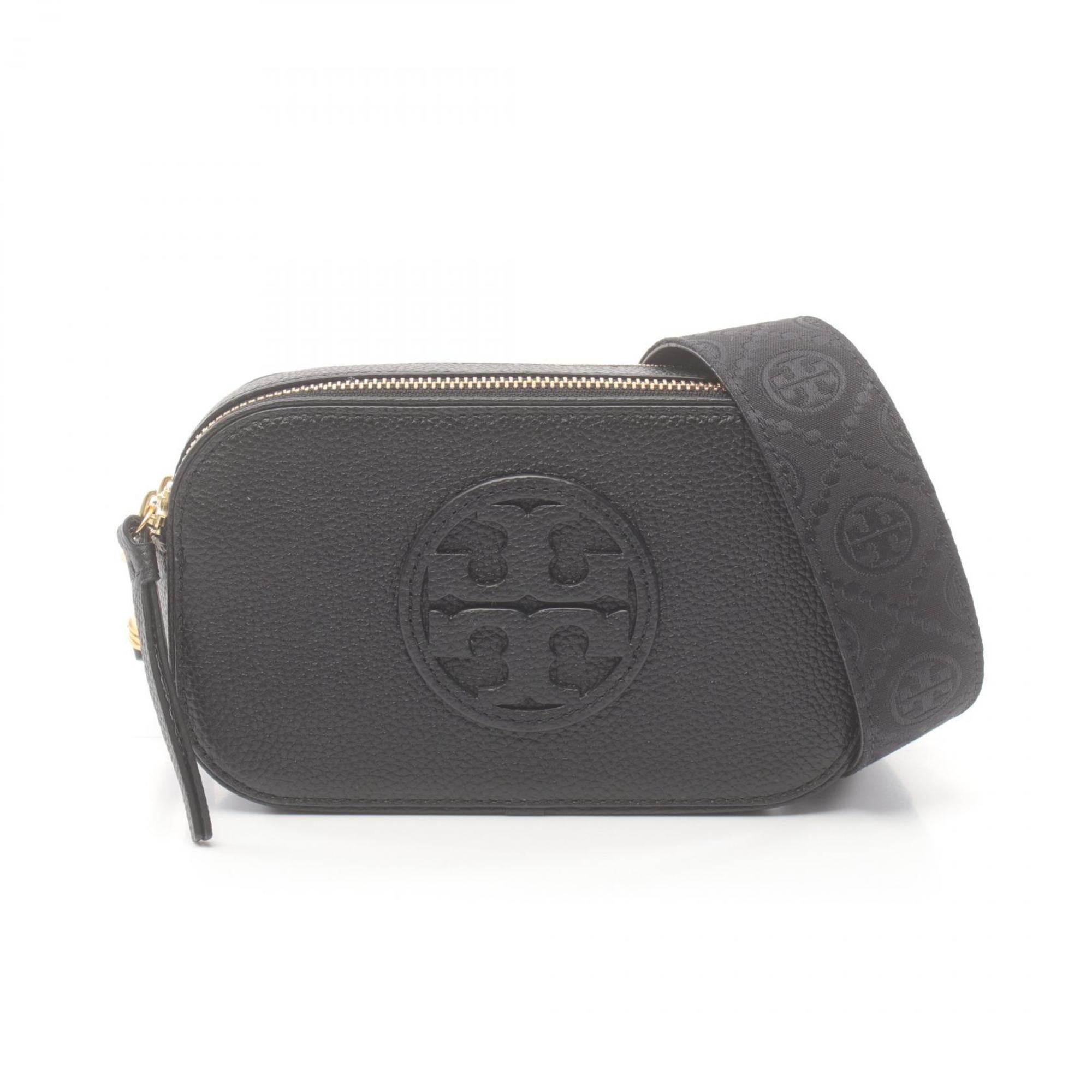 Tory Burch Black Leather Shoulder Bag (Pre-Owned)