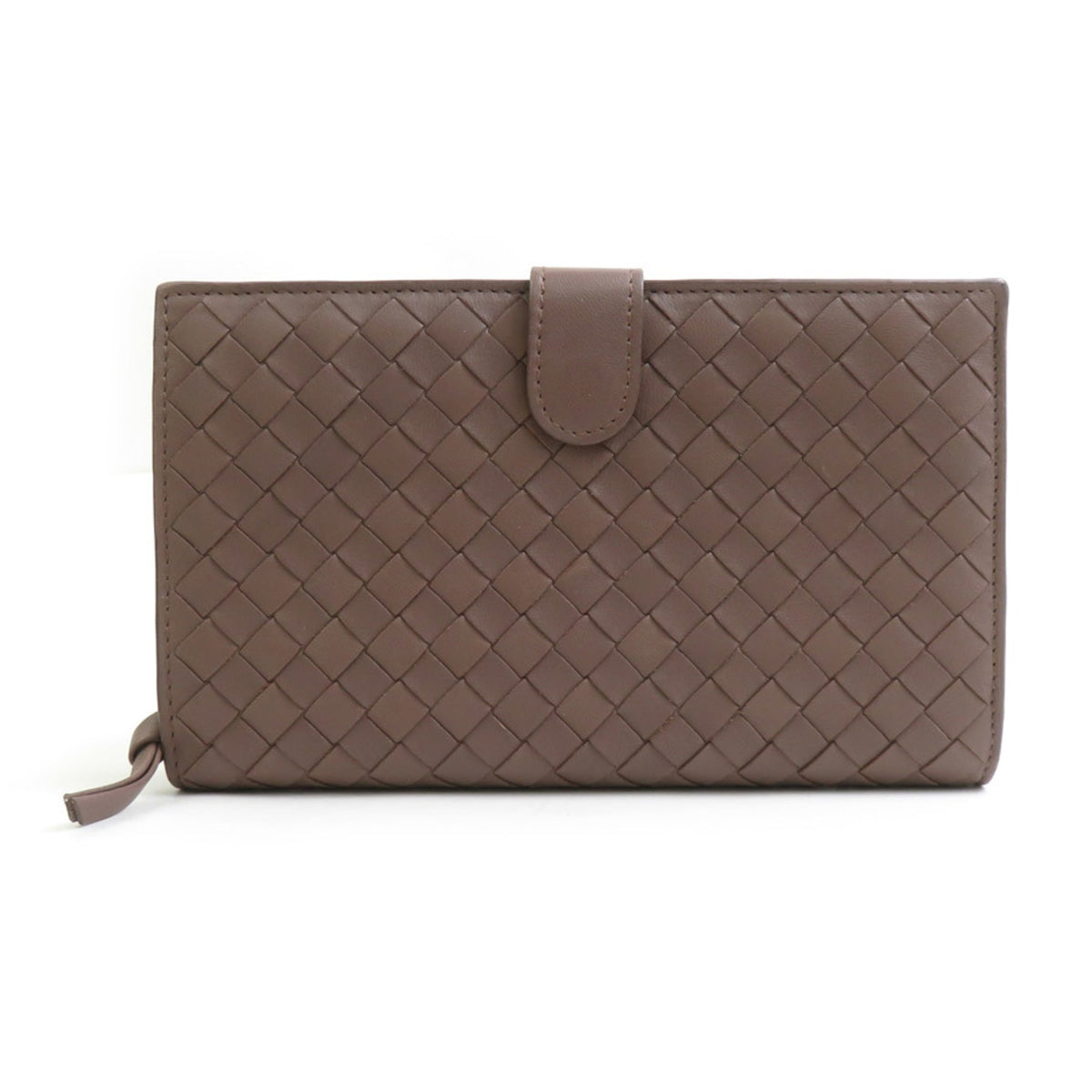 Bottega Veneta Light Brown Intrecciato Middle Wallet (Bi-Fold) (Pre-Owned)