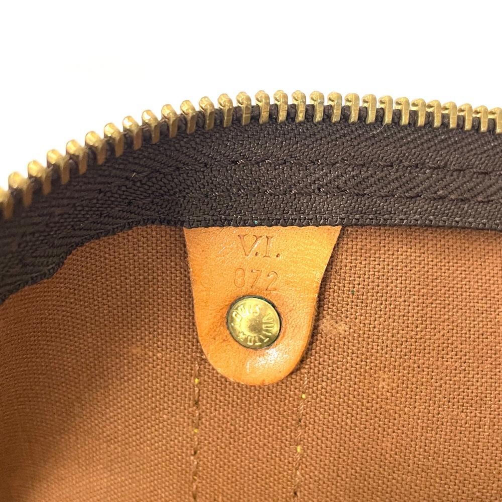 Louis Vuitton Brown Monogram Canvas Boston Bag (Pre-Owned)