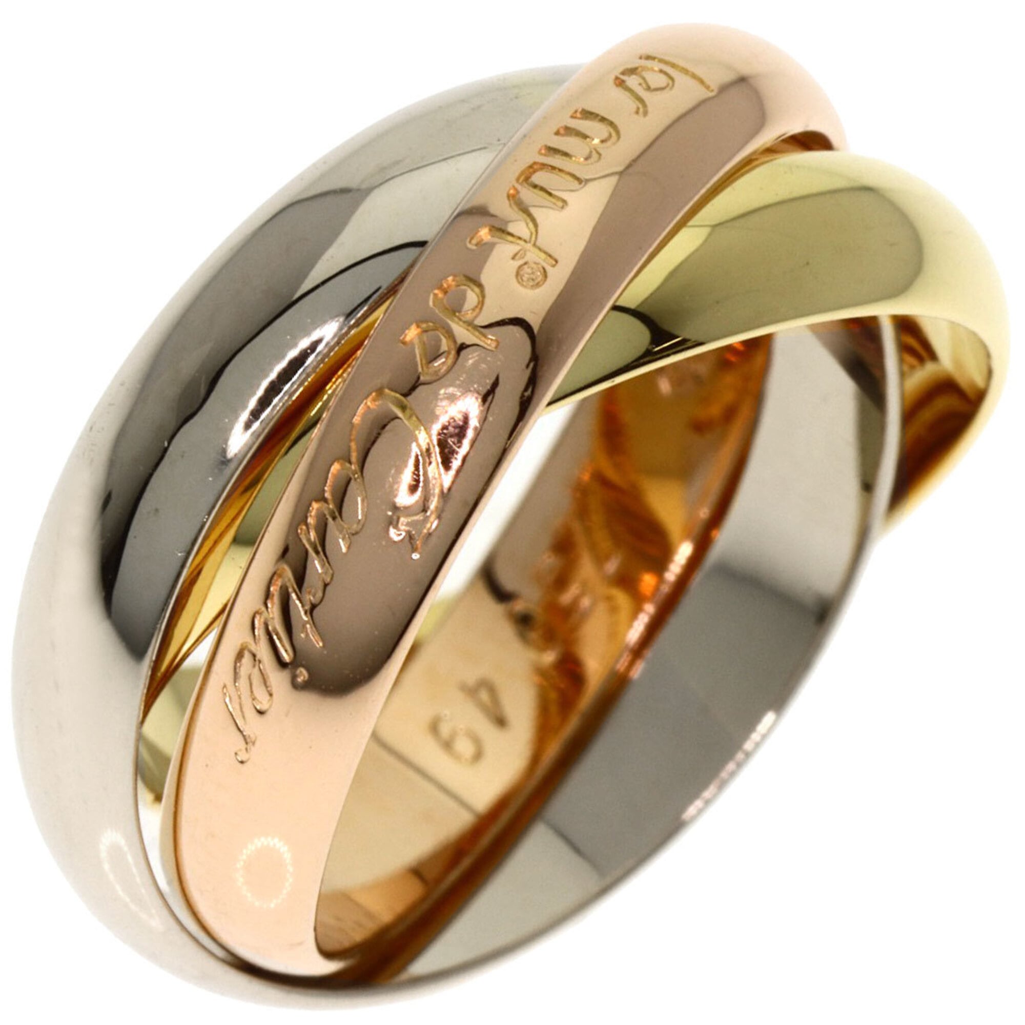 Cartier Yellow Gold (18K) Pink Gold (18K) White Gold (18K) Band Ring (Pre-Owned)