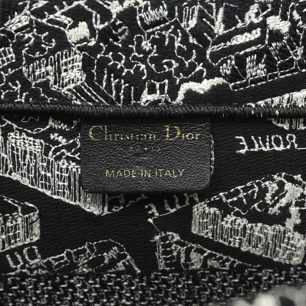 Christian Dior Black Canvas Tote Bag (Pre-Owned)
