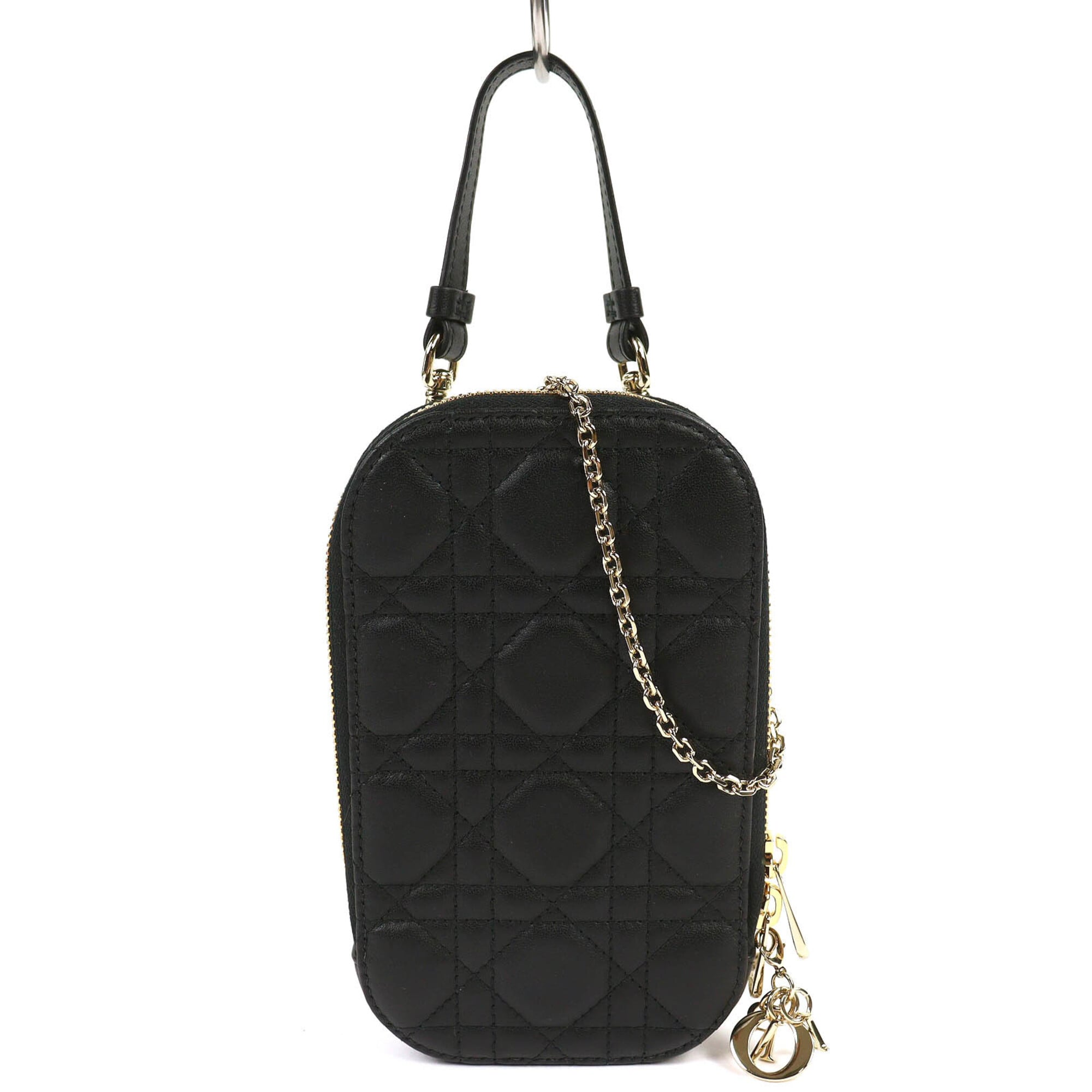 Christian Dior Black Leather Pouch (Pre-Owned)