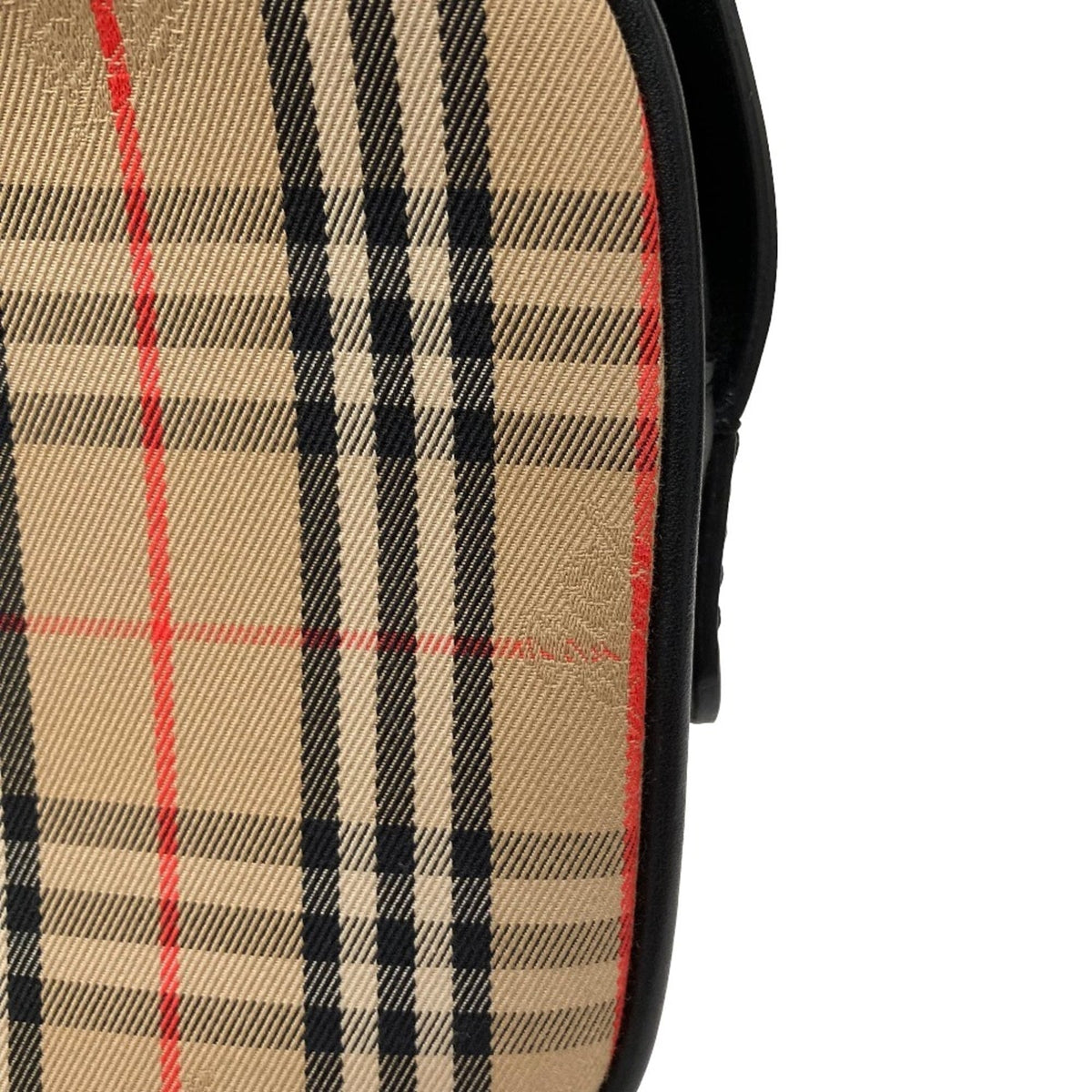 Burberry Beige Black Shoulder Bag (Pre-Owned)