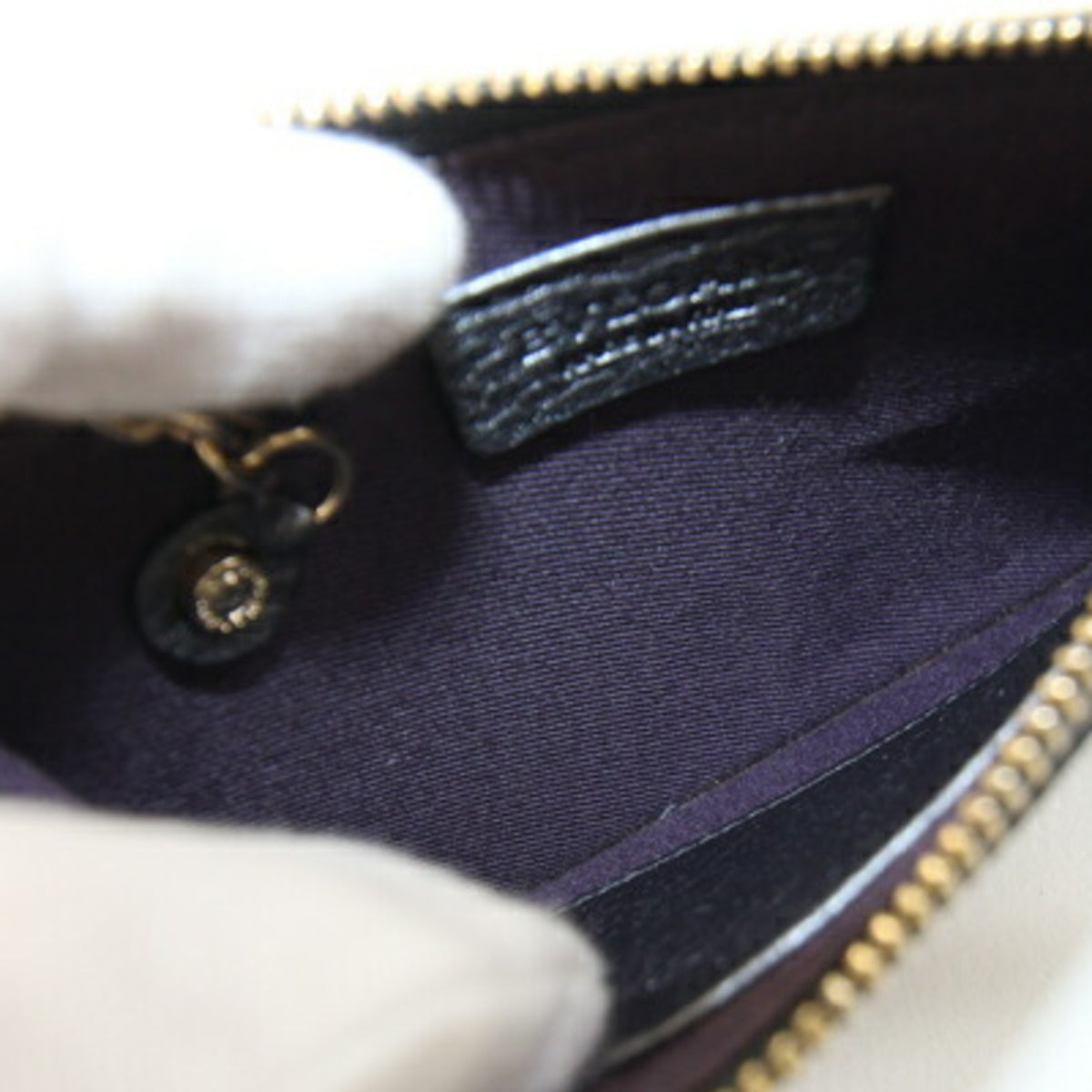 Bvlgari Silver Gray Leather Coin Purse/Coin Case (Pre-Owned)