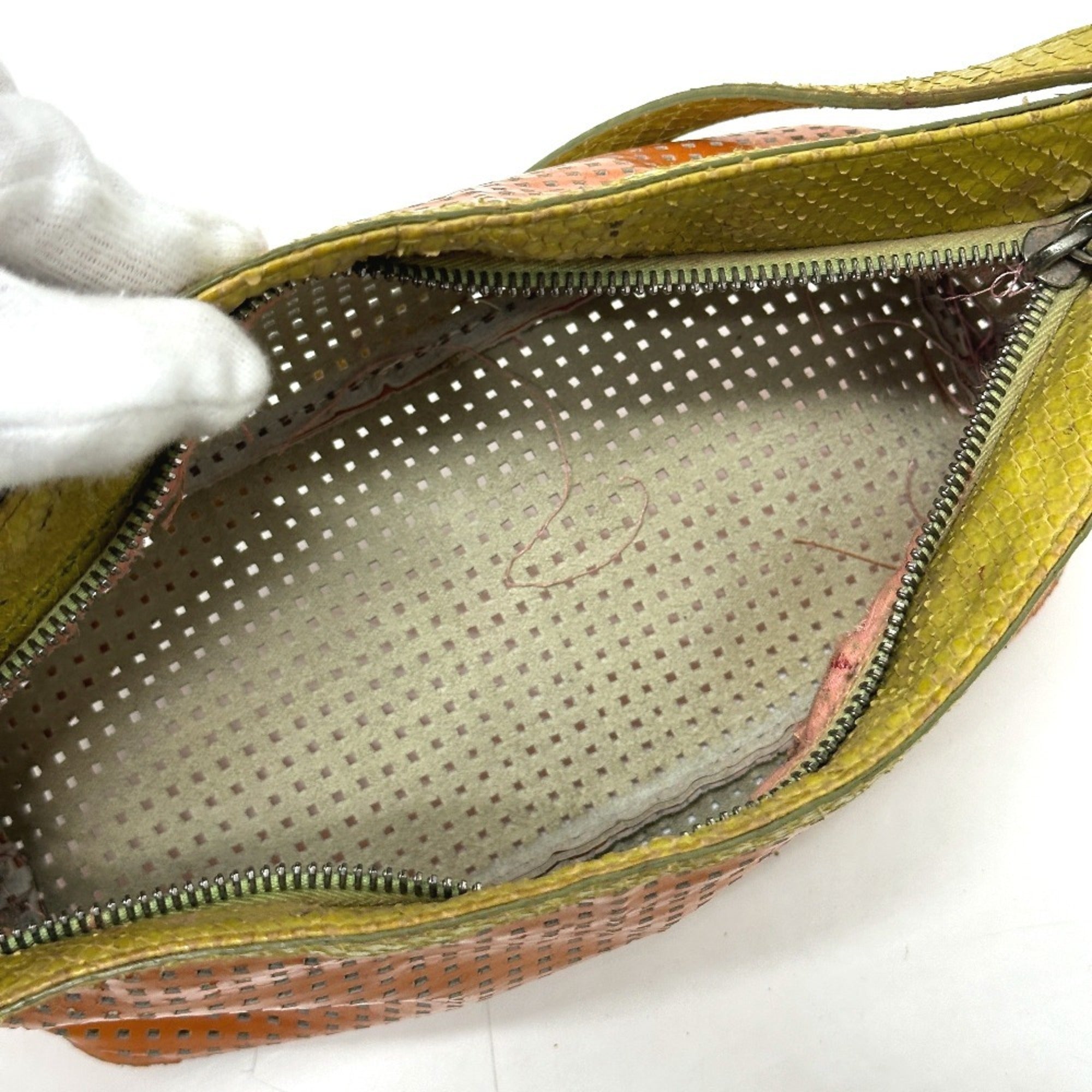 Fendi Green Orange Shoulder Bag (Pre-Owned)