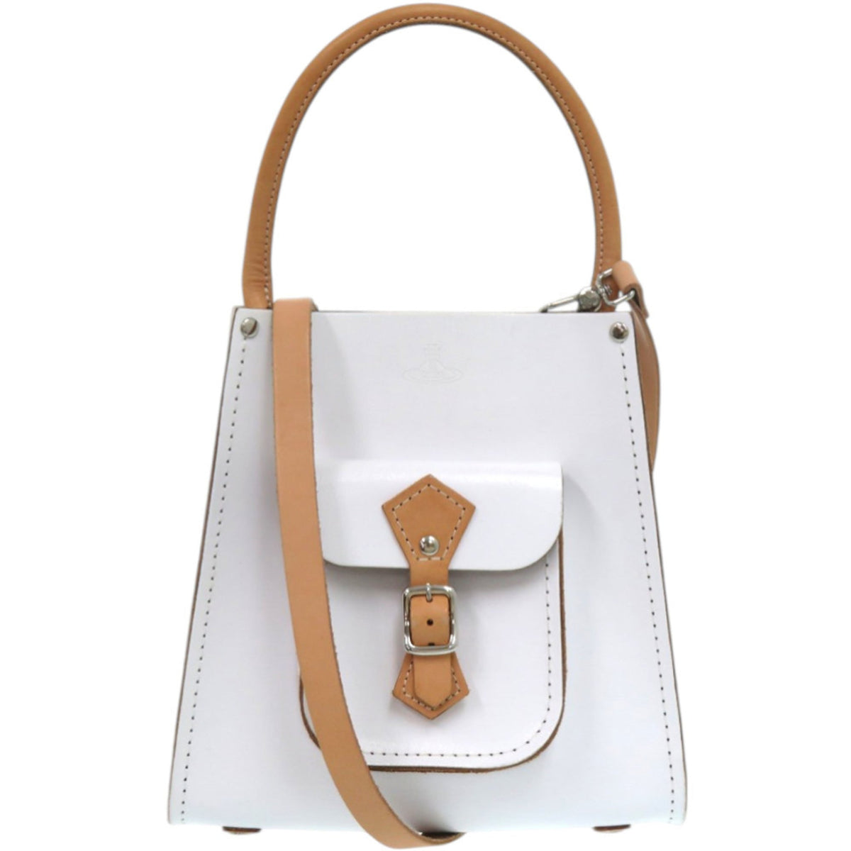 Vivienne Westwood White Leather Handbag (Pre-Owned)