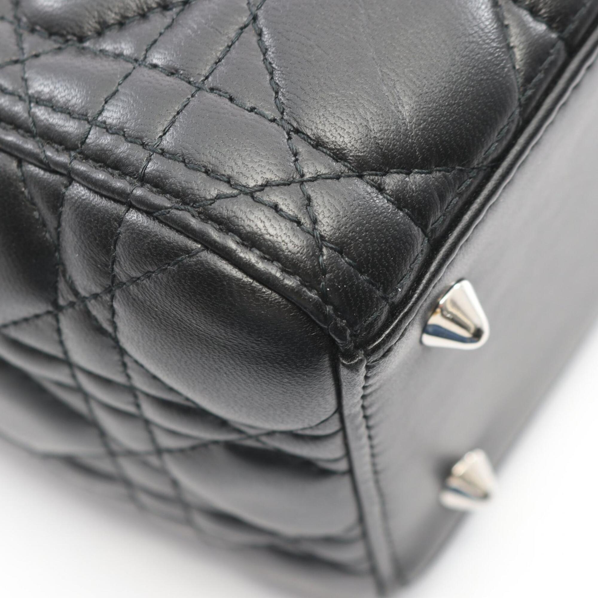 Christian Dior Black Leather Handbag (Pre-Owned)