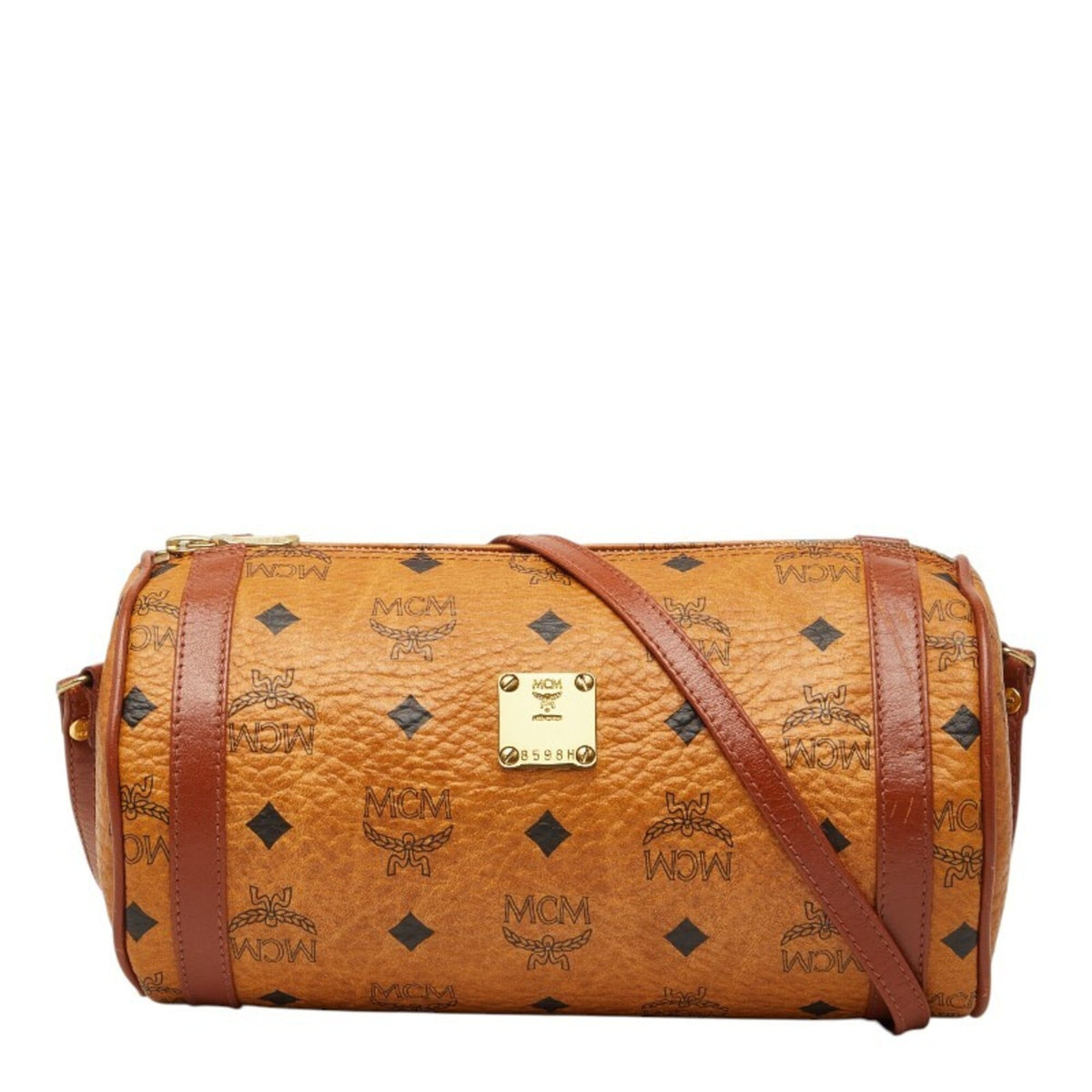 Mcm Brown Pvc Leather Shoulder Bag (Pre-Owned)