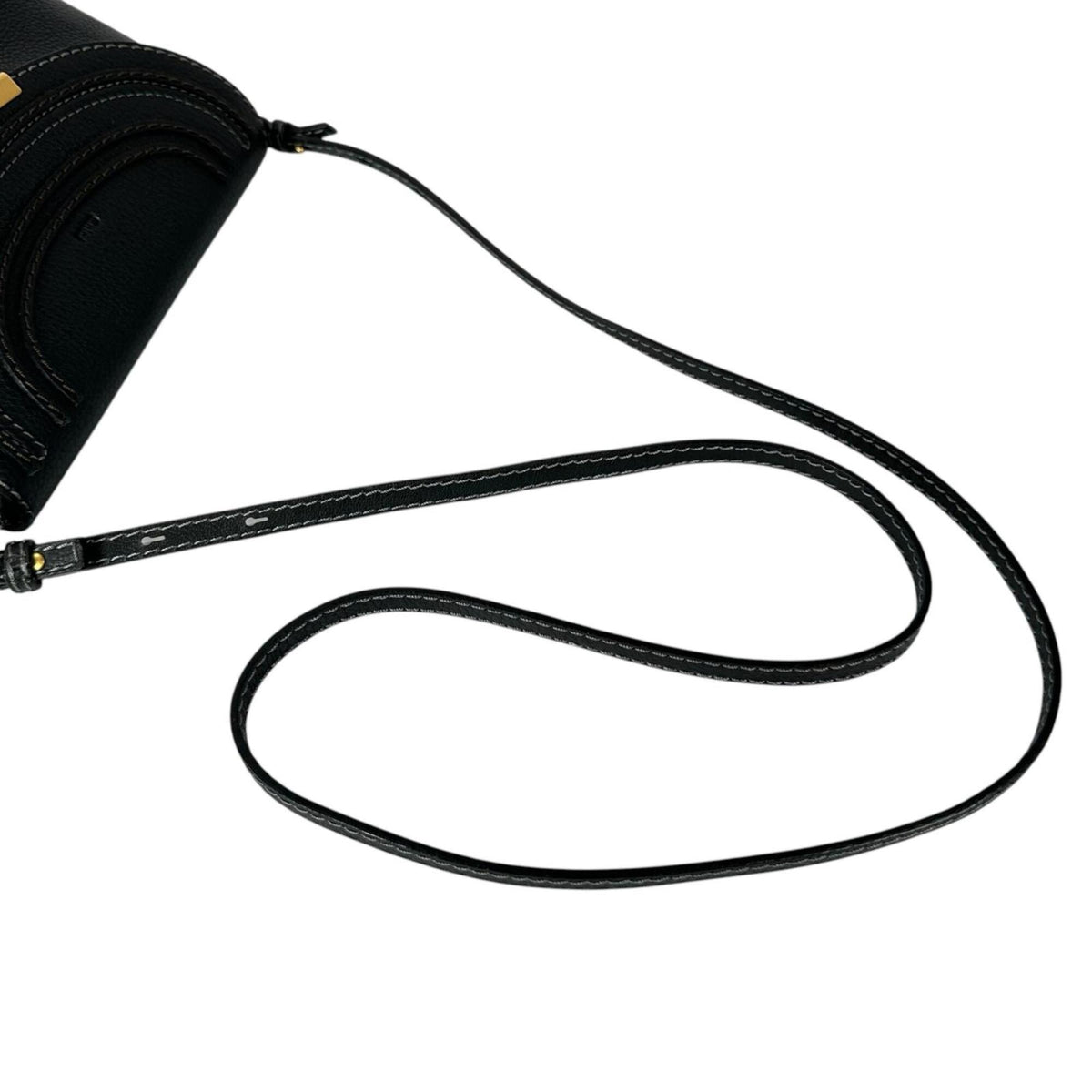 Chloé Black Leather Shoulder Bag (Pre-Owned)