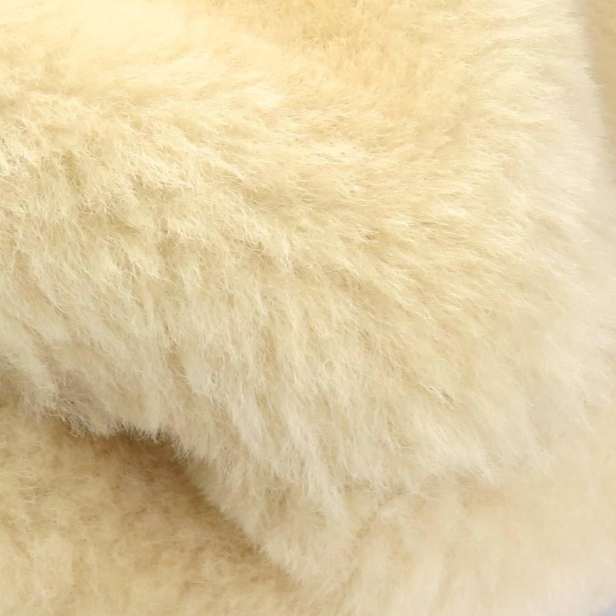 Bottega Veneta Cream Fur Suede Shoulder Bag (Pre-Owned)