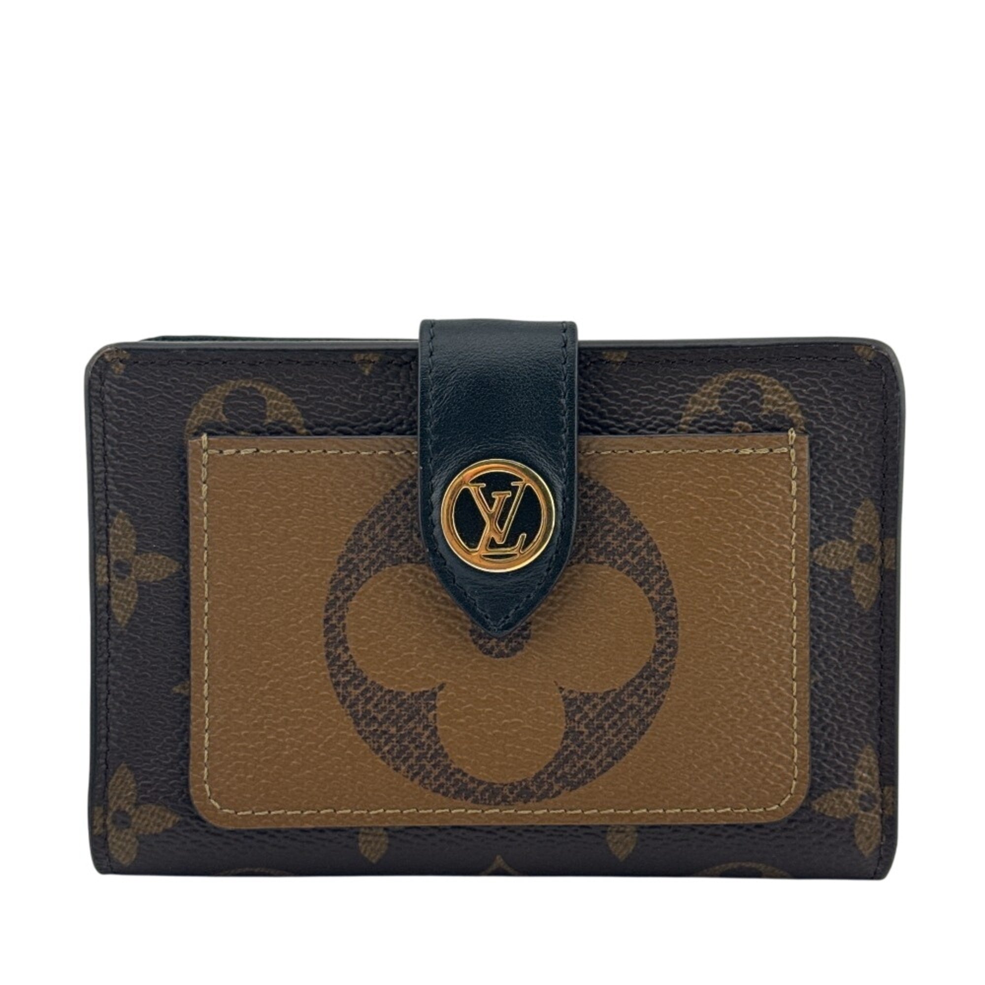 Louis Vuitton Brown Leather Wallet (Bi-Fold) (Pre-Owned)