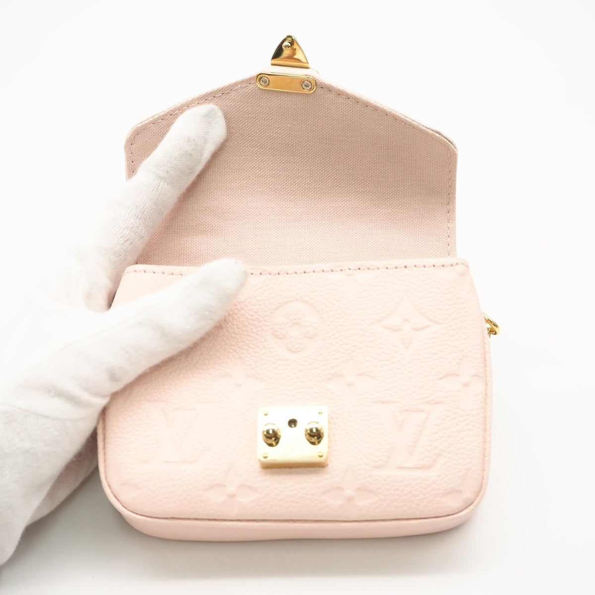 Louis Vuitton Pink Leather Shoulder Bag (Pre-Owned)