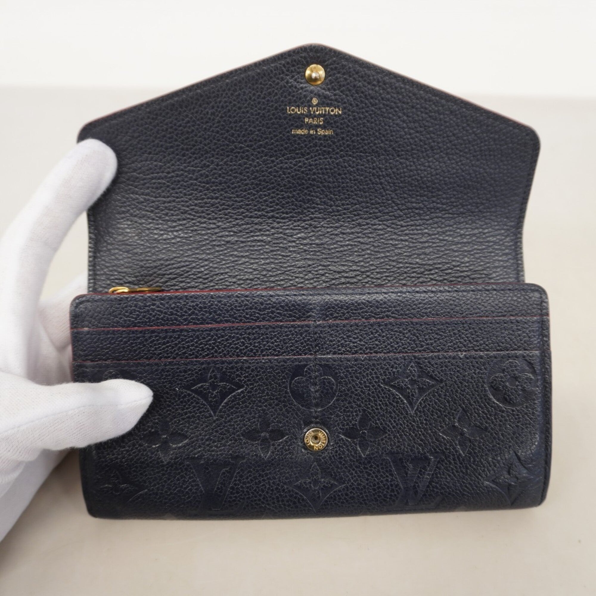 Louis Vuitton Marine Rouge Long Wallet (Bi-Fold) (Pre-Owned)