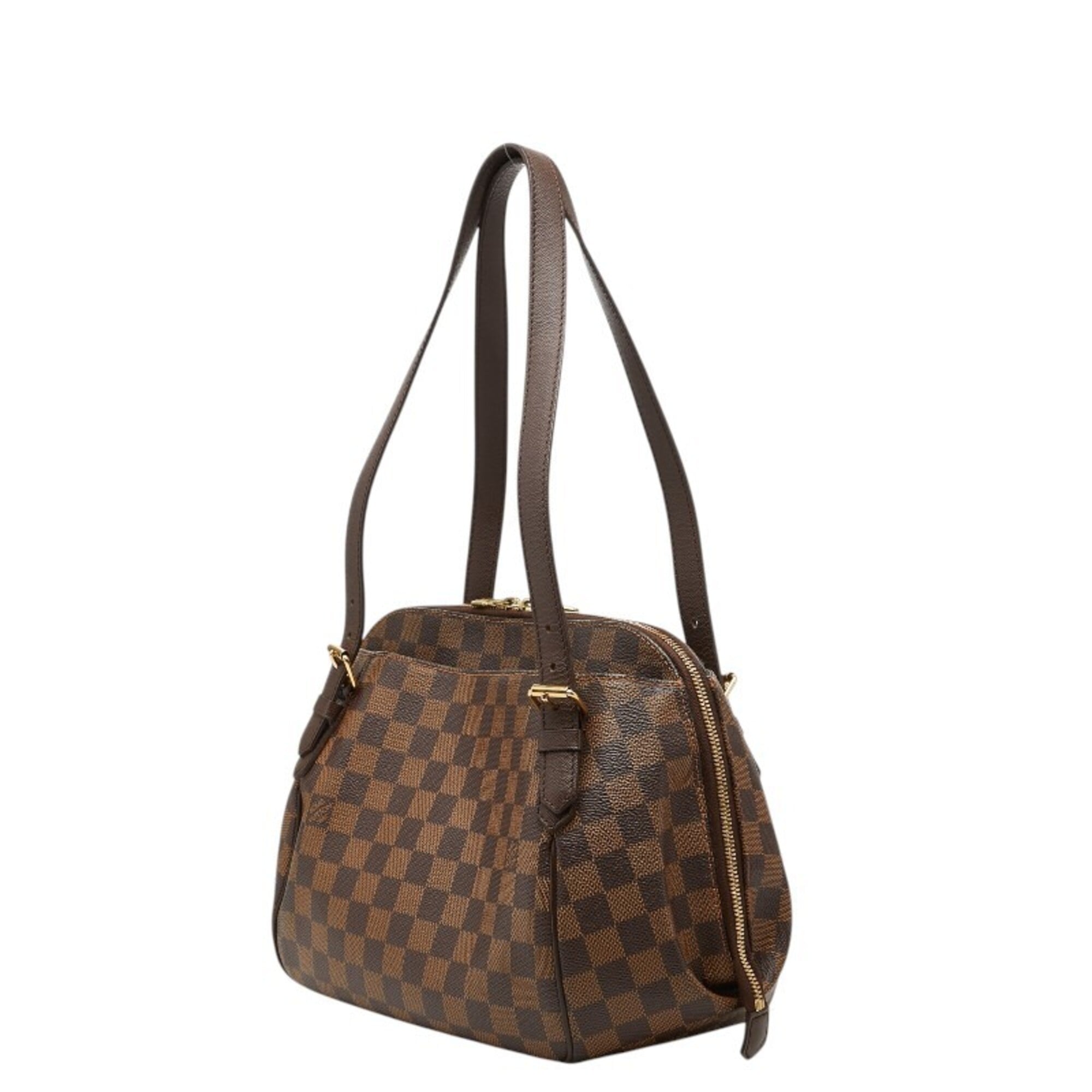 Louis Vuitton Damier Brown Ebene Pvc Leather Handbag Tote Bag (Pre-Owned)