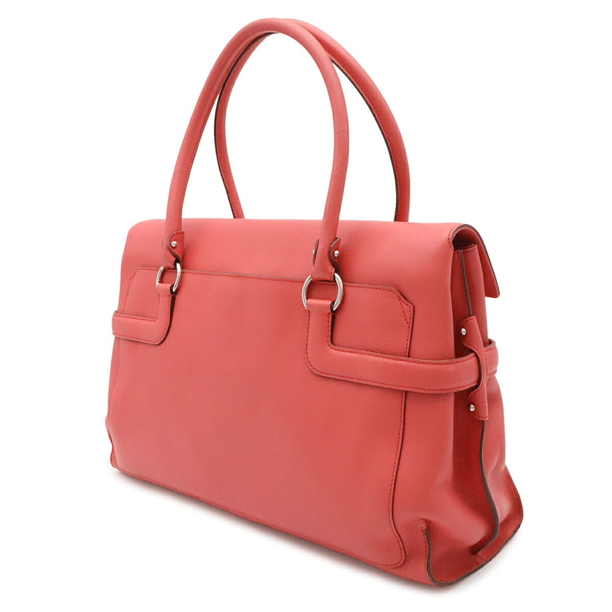 Salvatore Ferragamo Pink Leather Shoulder Bag Tote Bag (Pre-Owned)