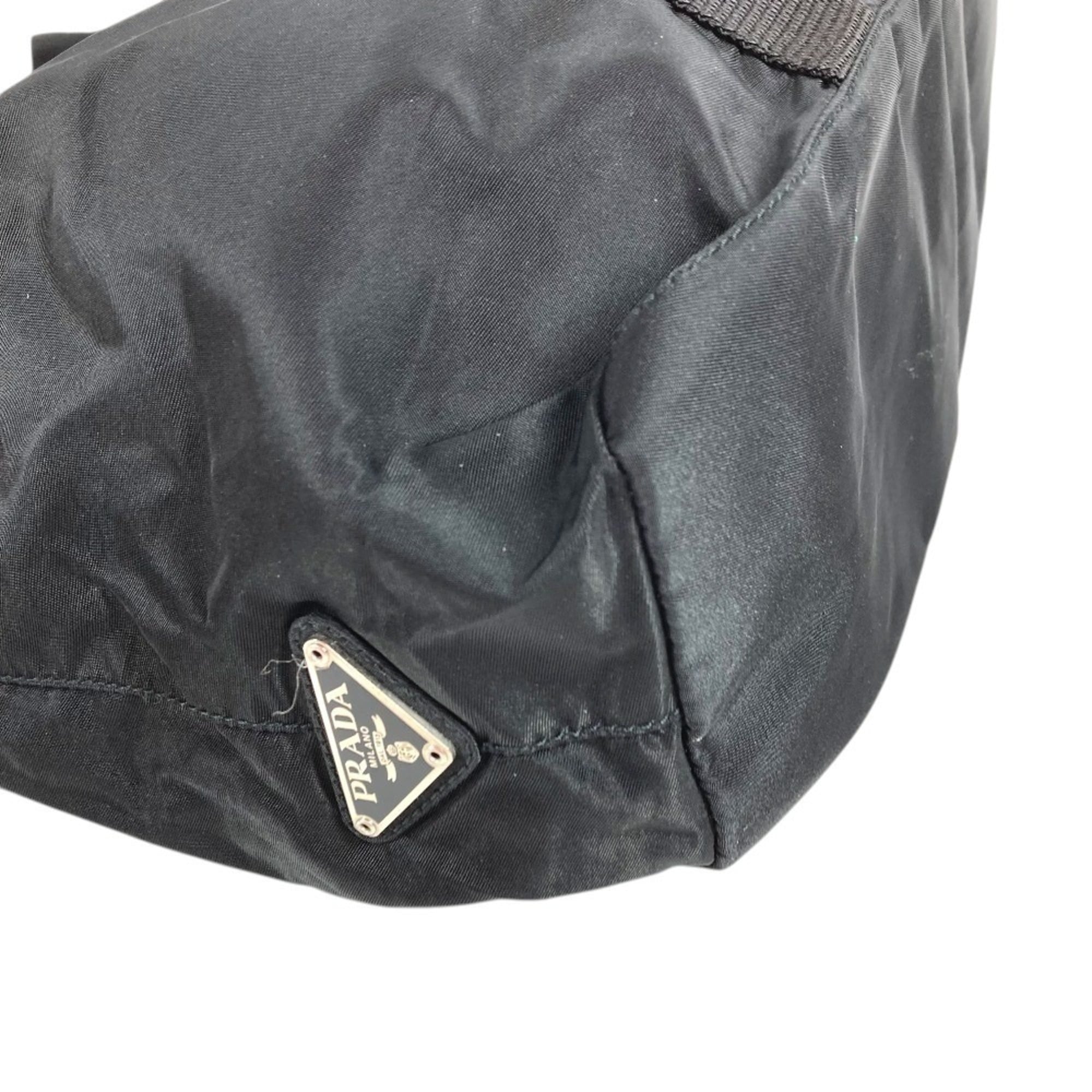 Prada Black Nylon Handbag Shoulder Bag Tote Bag (Pre-Owned)