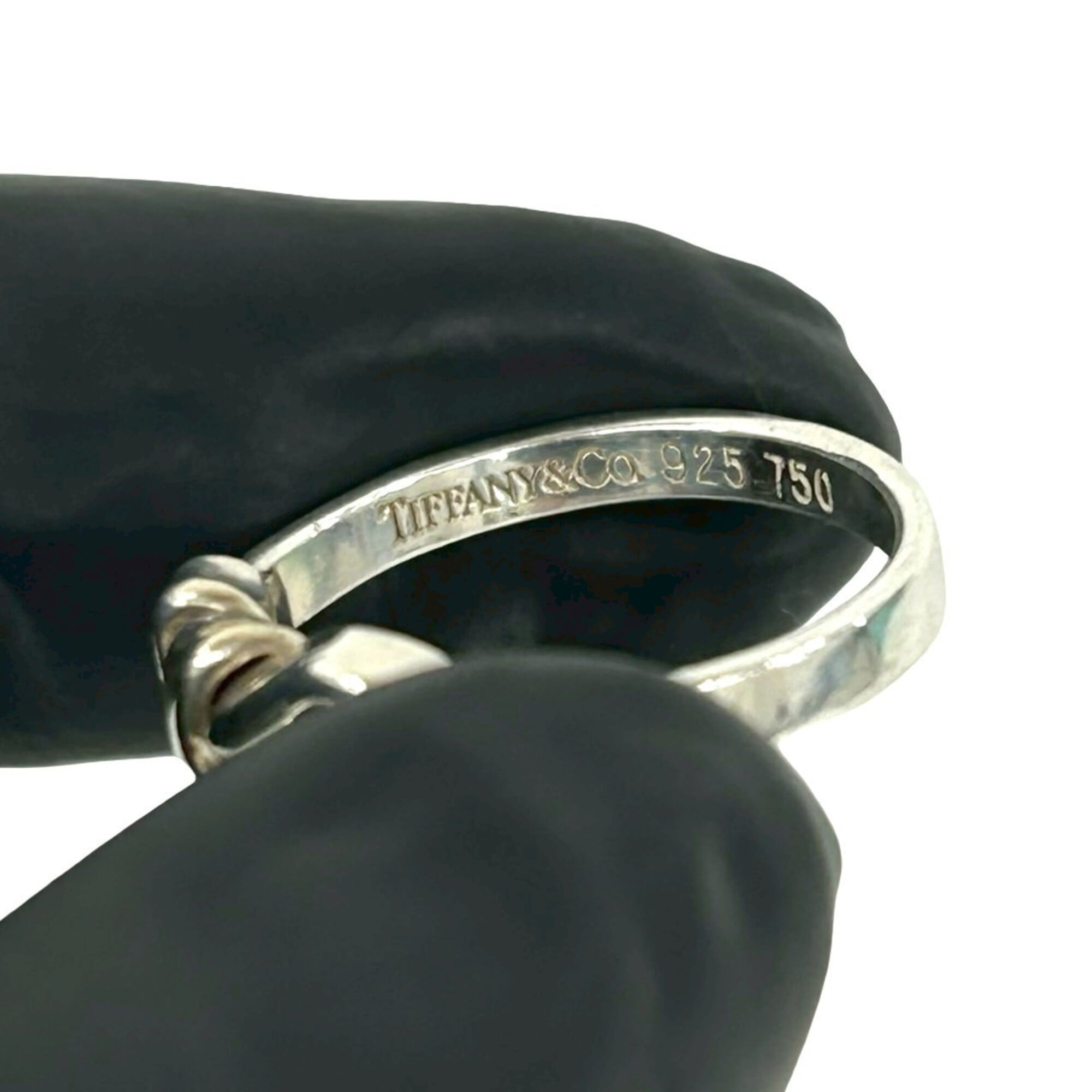 Tiffany Gold Silver Yellow Gold (18K) Silver 925 Band Ring (Pre-Owned)