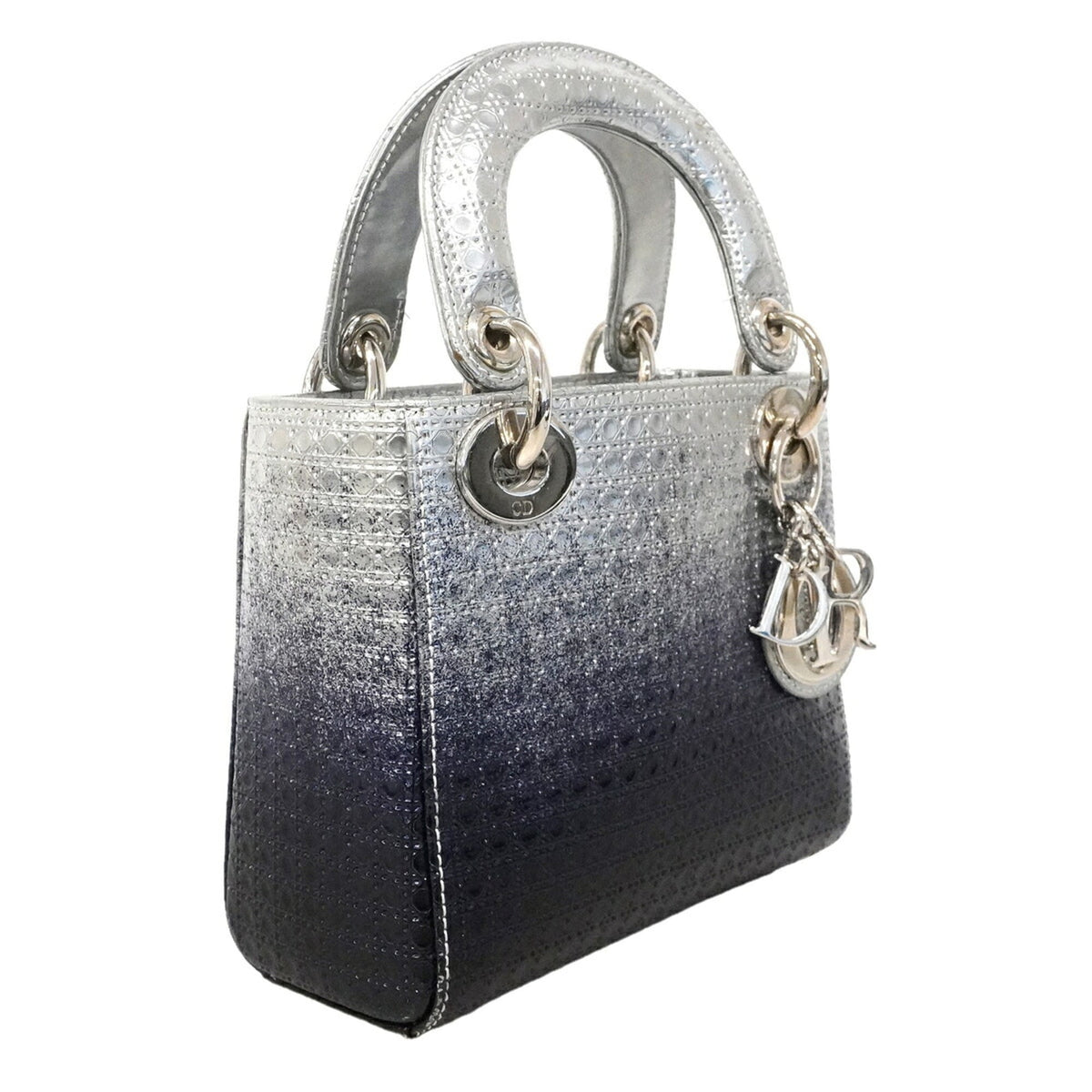 Christian Dior Silver Leather Handbag (Pre-Owned)