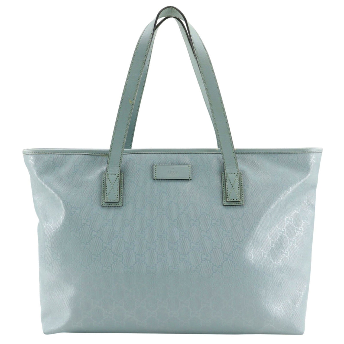 Gucci Light Blue Gg Imprimé Tote Bag (Pre-Owned)