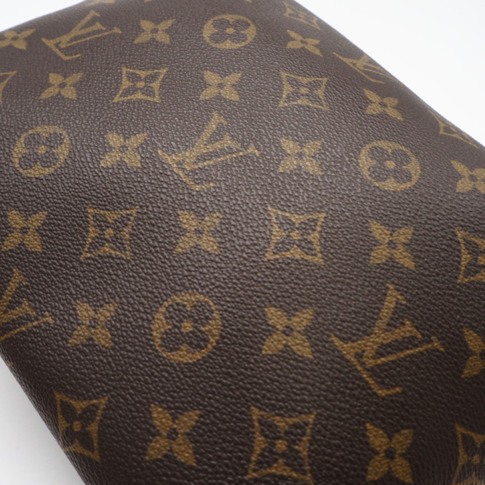 Louis Vuitton Brown Coated Canvas Leather Shoulder Bag (Pre-Owned)