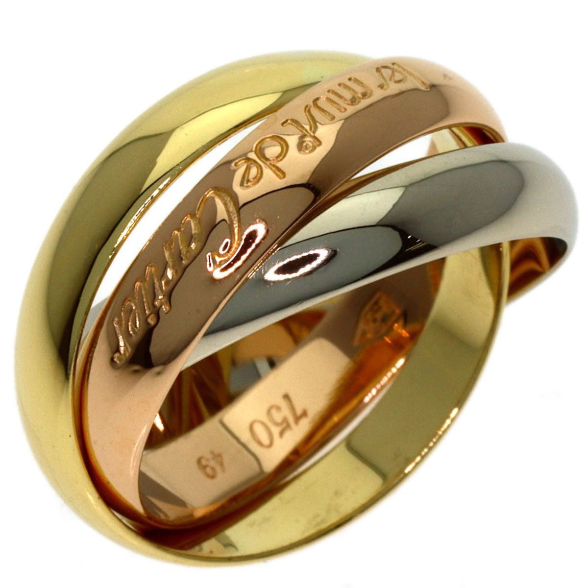 Cartier Yellow Gold (18K) Pink Gold (18K) White Gold (18K) Band Ring (Pre-Owned)