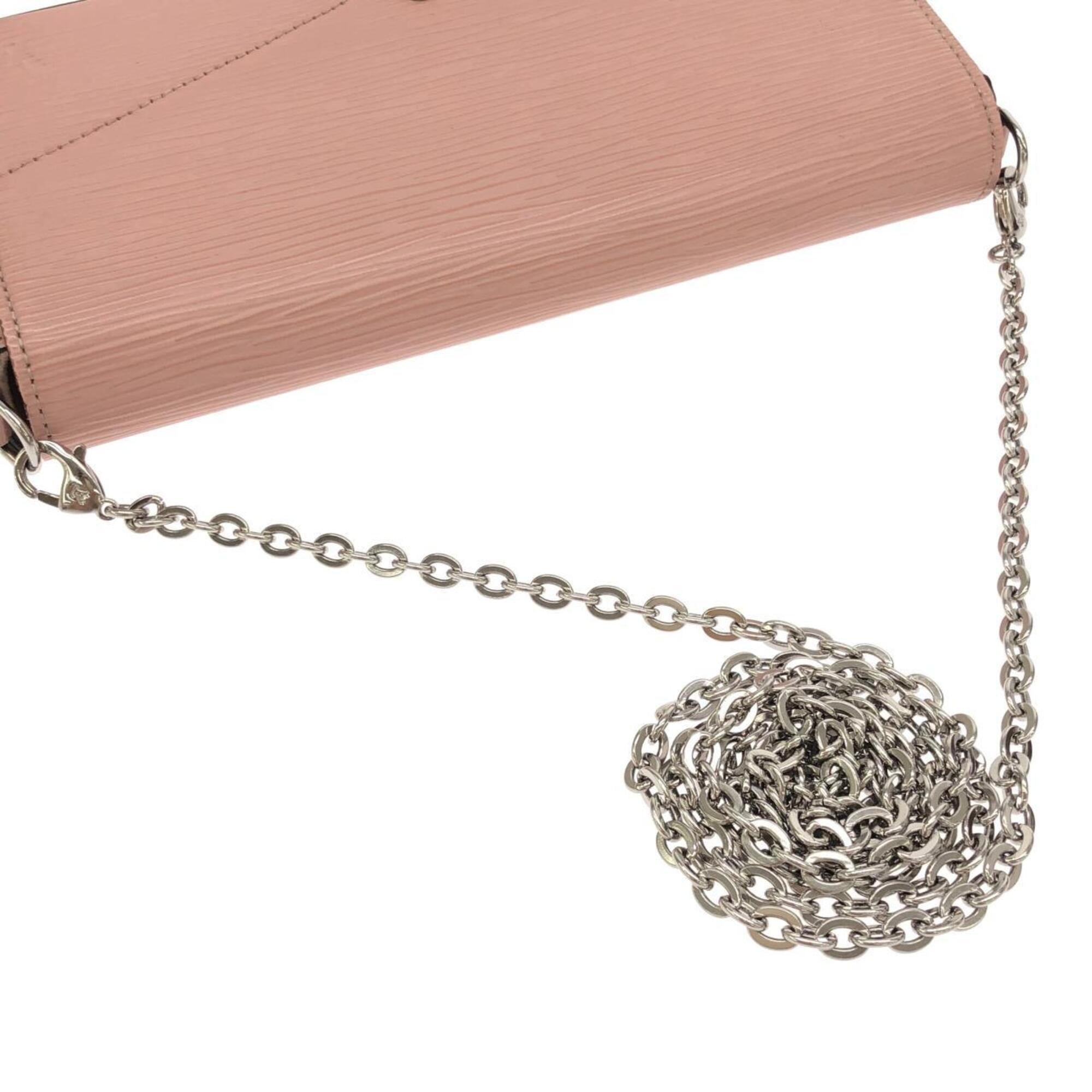 Louis Vuitton Rose Ballerine Leather Pochette Pouch Shoulder Bag (Pre-Owned)
