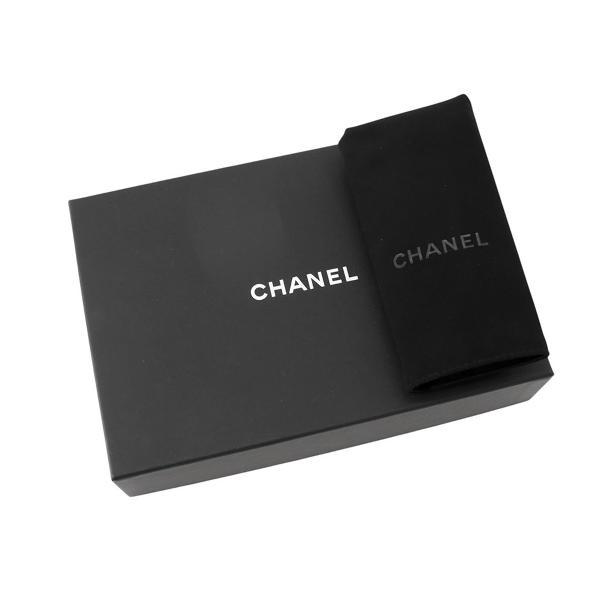 Chanel Matelasse Black Grained Calfskin Chain/Shoulder Wallet (Pre-Owned)