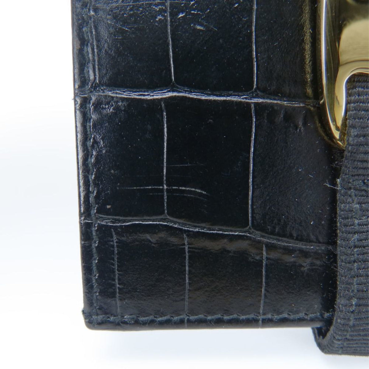 Salvatore Ferragamo Vara Black Leather Wallet (Bi-Fold) (Pre-Owned)