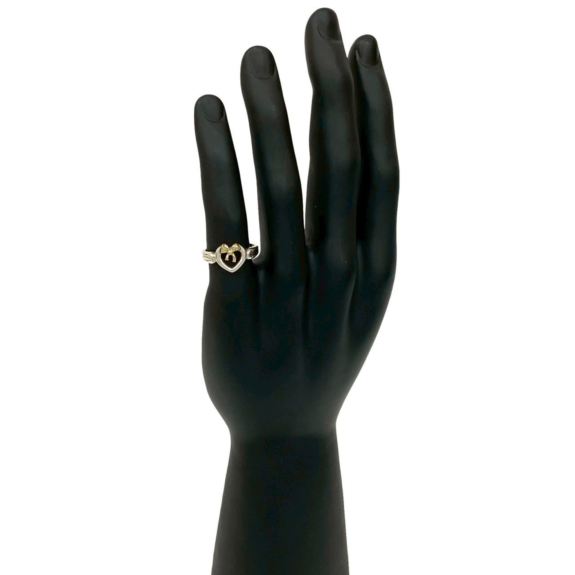 Tiffany Gold Silver Gold (18K) Silver 925 Band Ring (Pre-Owned)