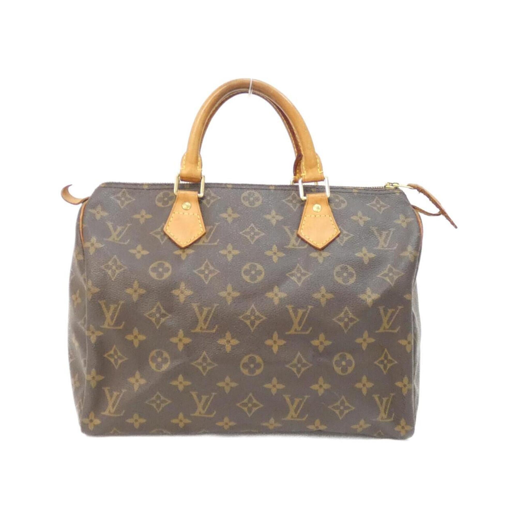 Louis Vuitton Monogram Marron Coated Canvas Boston Bag (Pre-Owned)