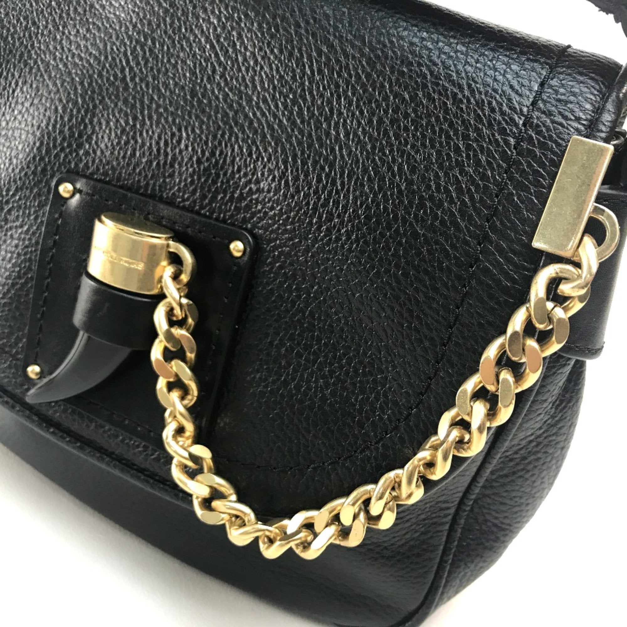 Michael Kors Black Leather Shoulder Bag (Pre-Owned)