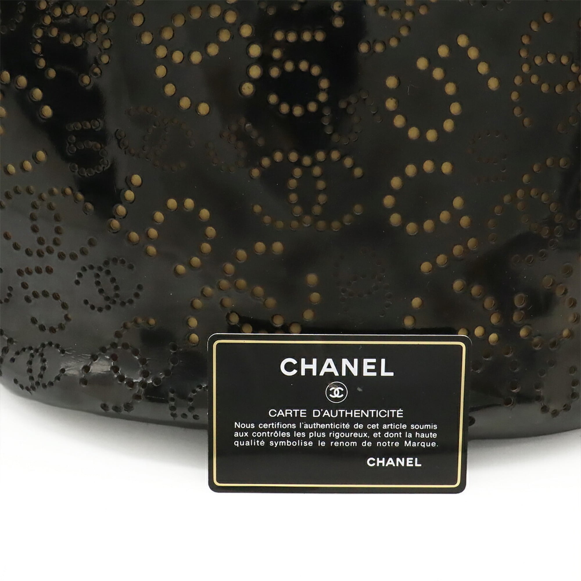 Chanel Black Leather Handbag Tote Bag (Pre-Owned)
