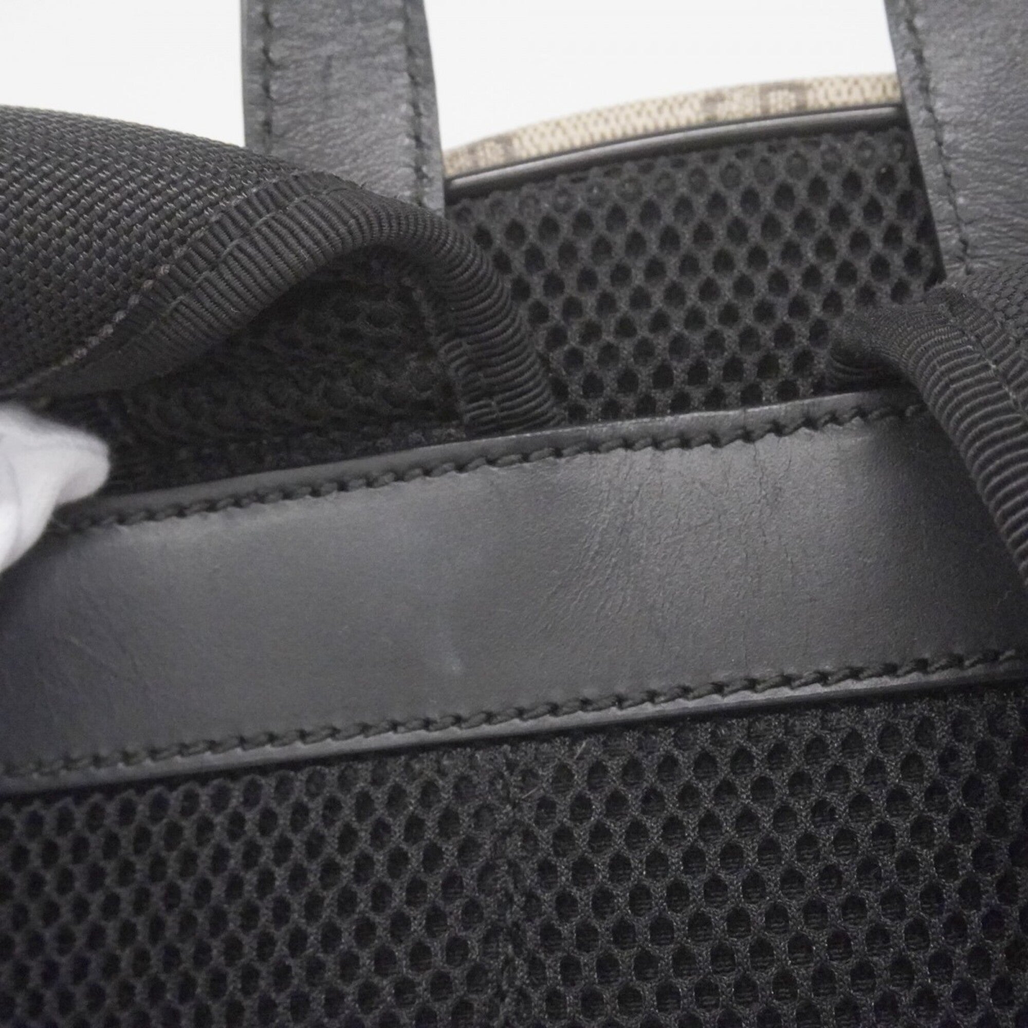 Gucci Black Brown Pvc Backpack (Pre-Owned)