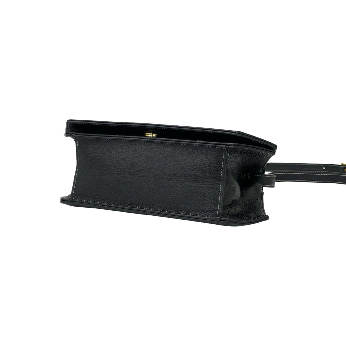 Yves Saint Laurent Black Leather Pochette Shoulder Bag (Pre-Owned)