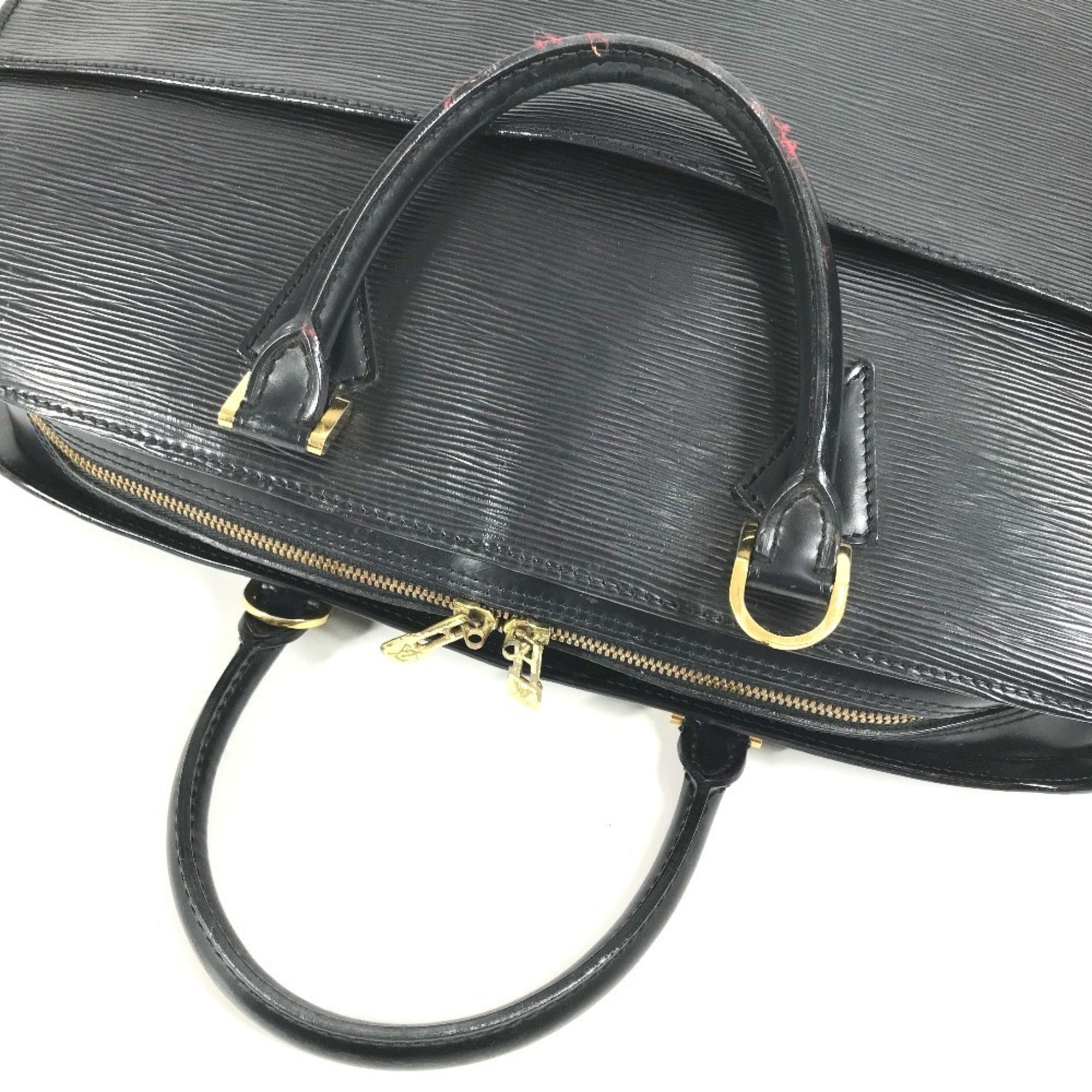 Louis Vuitton Epi Black Noir Boston Bag Handbag Tote Bag (Pre-Owned)