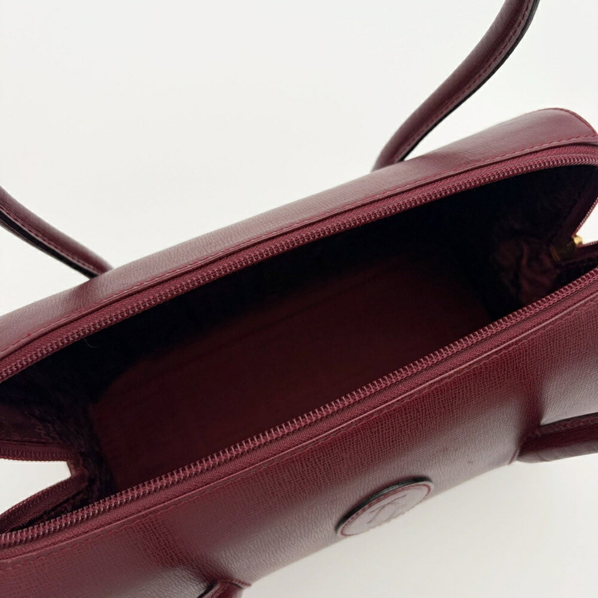 Cartier Must Bordeaux Leather Handbag (Pre-Owned)