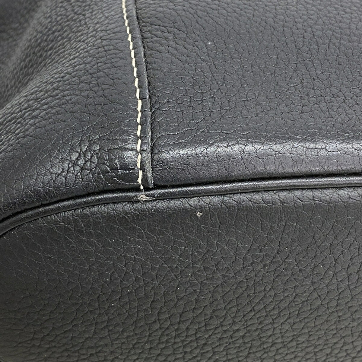 Hermes Black Taurillon Clemence Leather Shoulder Bag (Pre-Owned)