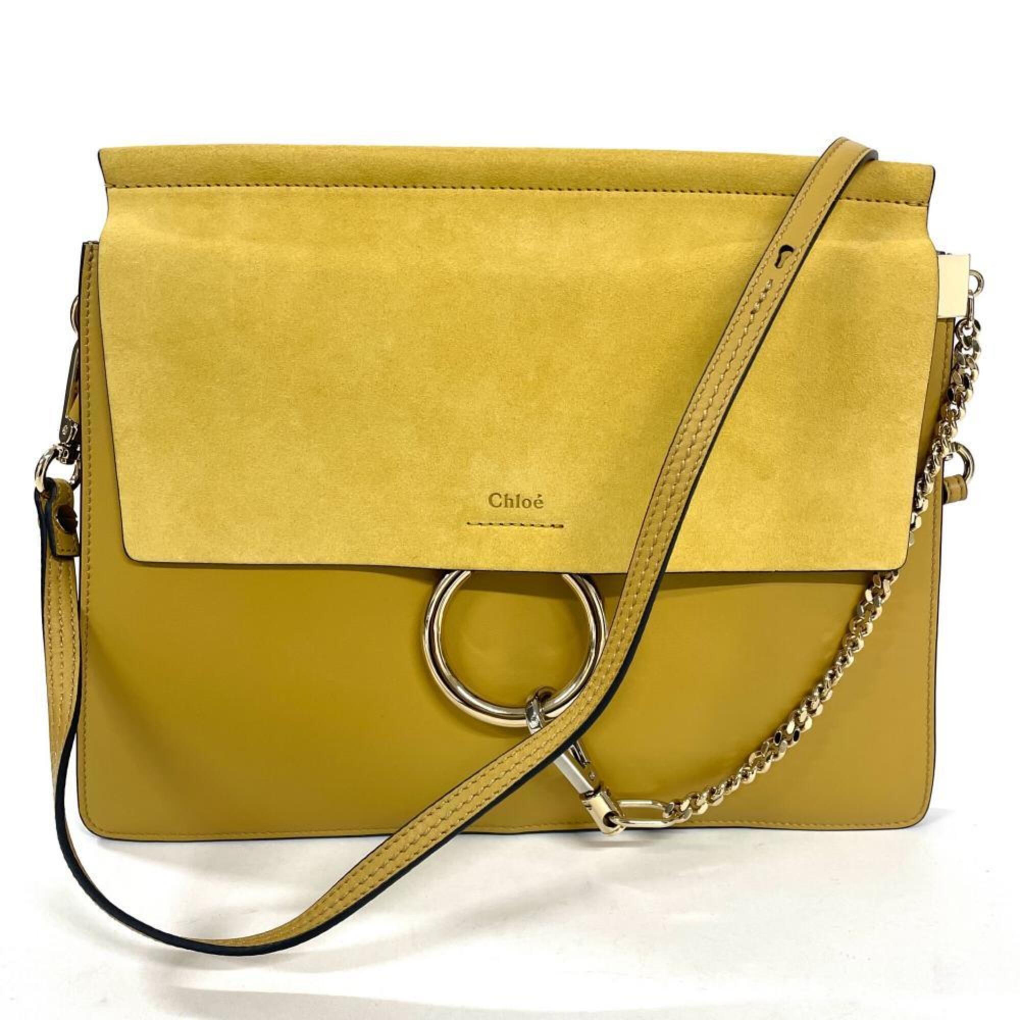Chloé Yellow Leather Shoulder Bag (Pre-Owned)