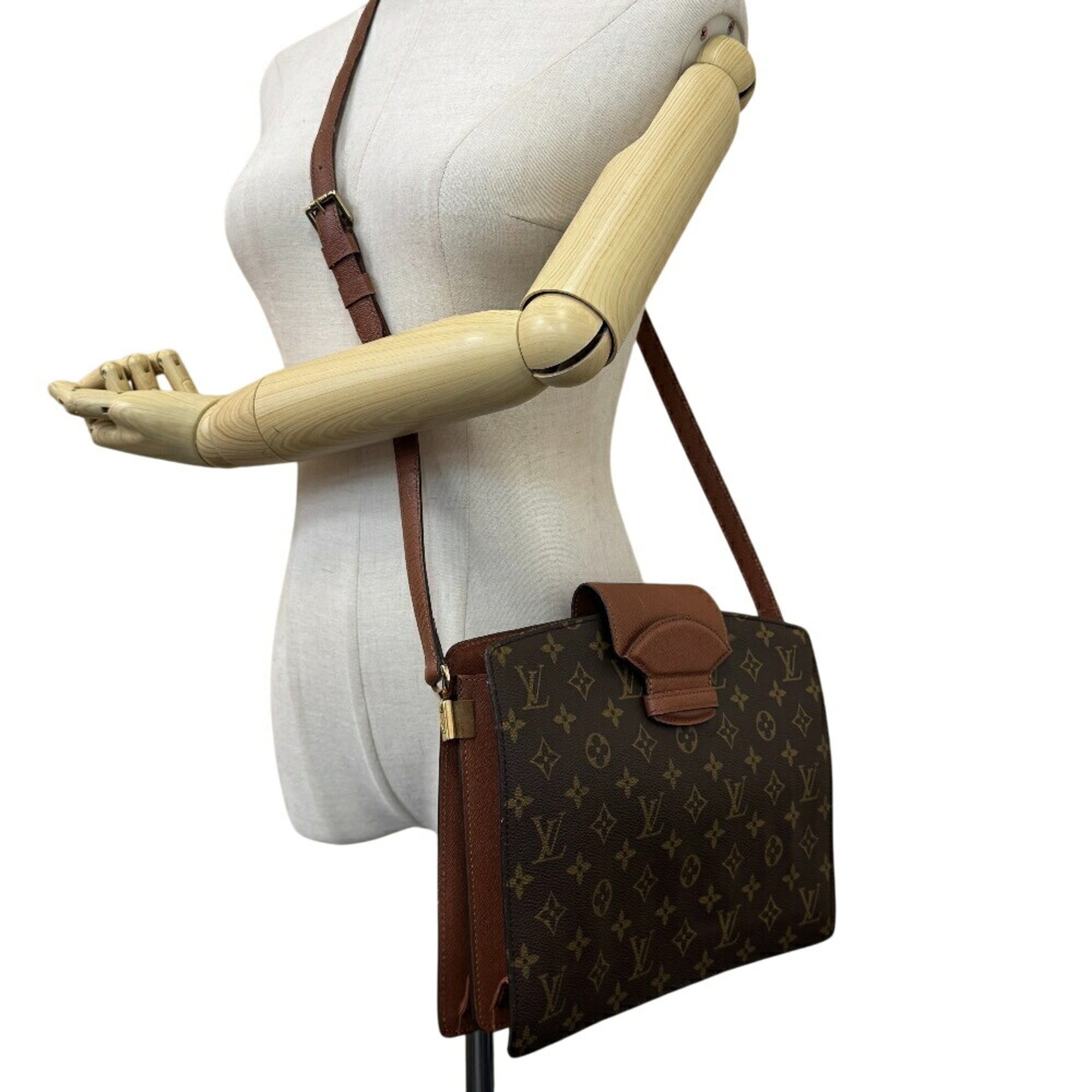 Louis Vuitton Brown Leather Shoulder Bag (Pre-Owned)