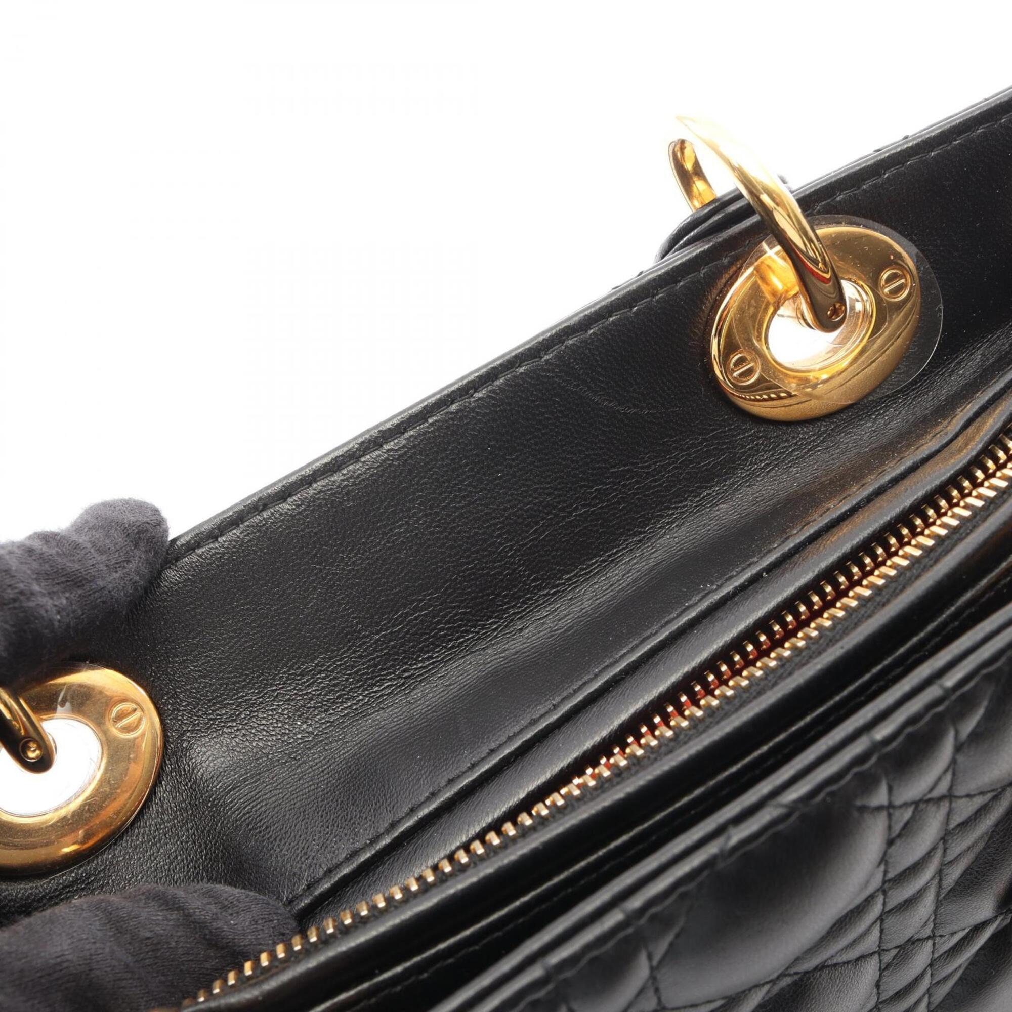 Christian Dior Black Leather Handbag (Pre-Owned)