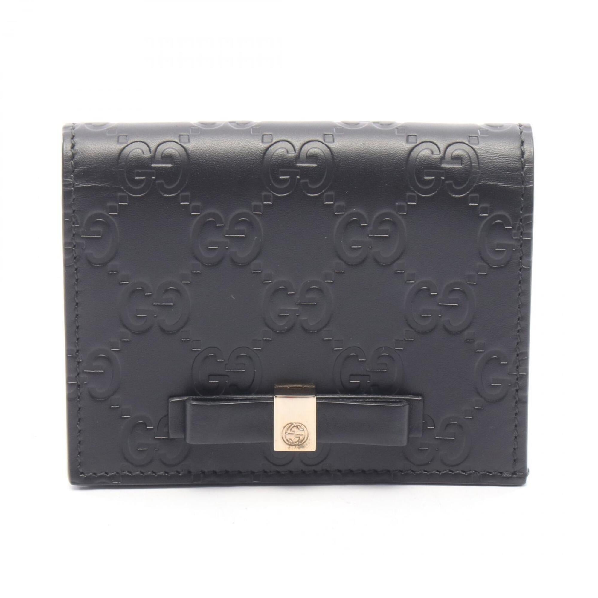 Gucci Black Leather Wallet (Bi-Fold) (Pre-Owned)