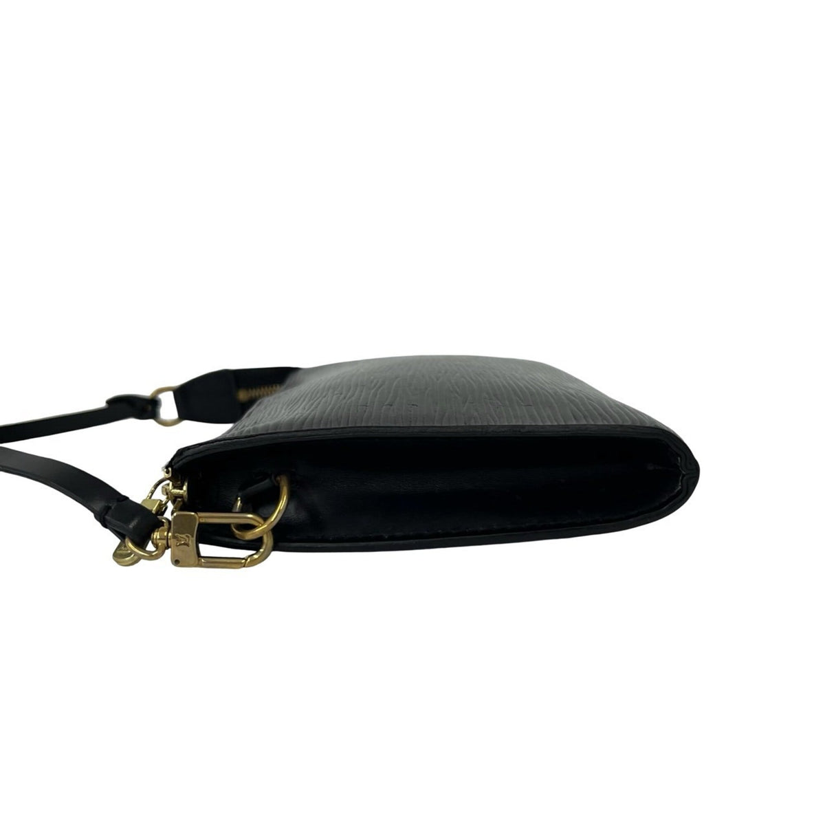 Louis Vuitton Black Leather Handbag Pouch (Pre-Owned)