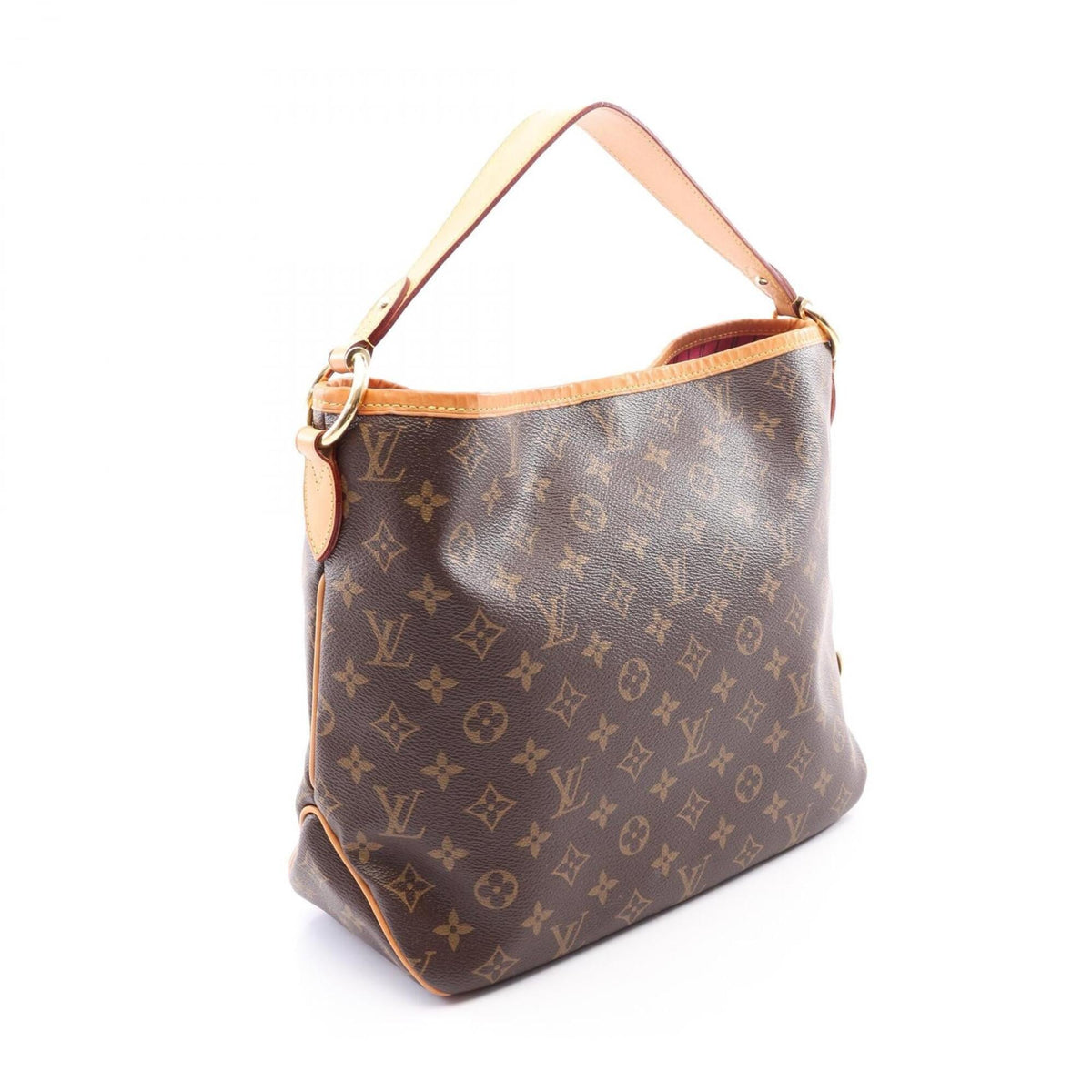 Louis Vuitton Monogram Brown Coated Canvas Leather Handbag Shoulder Bag (Pre-Owned)