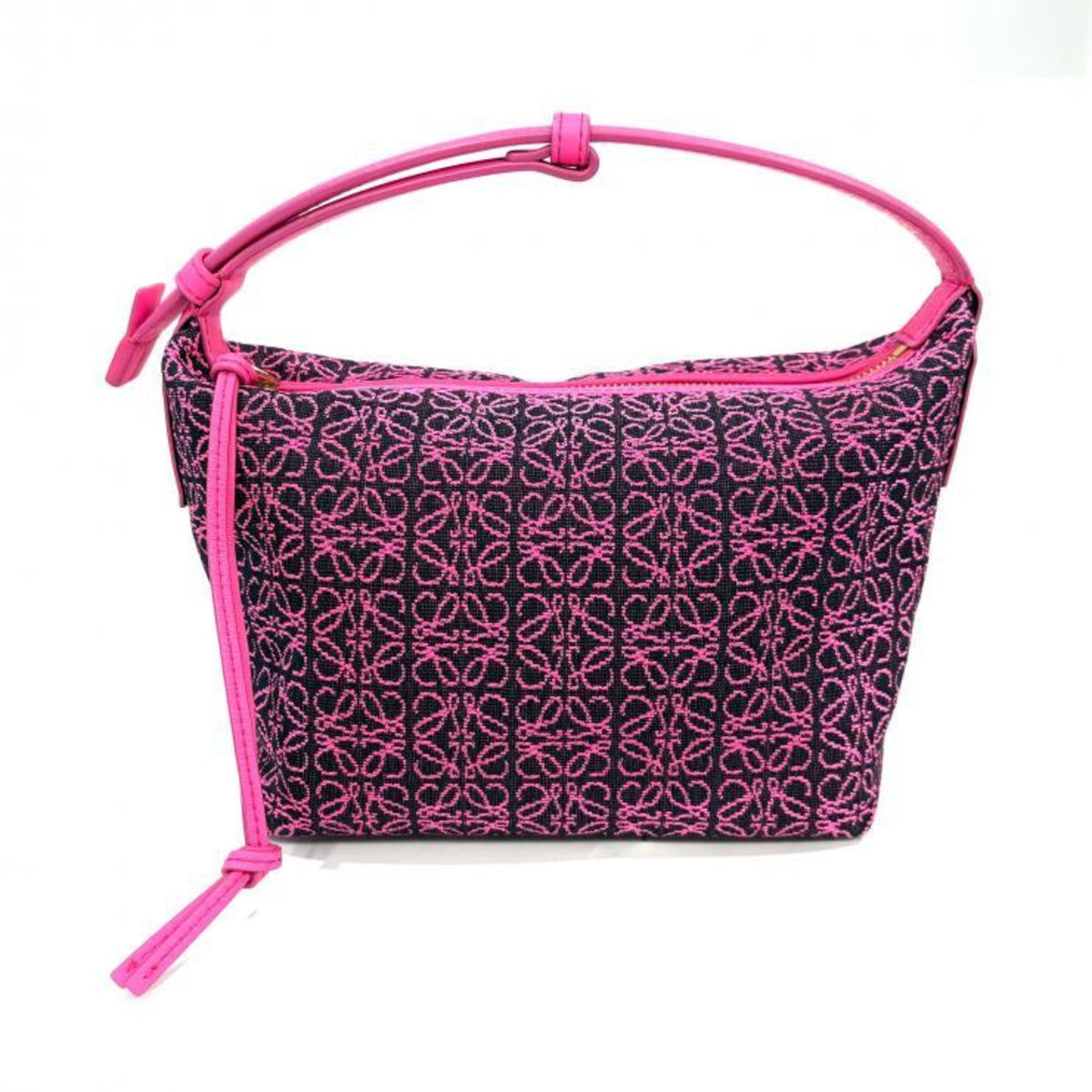 Loewe Black Pink Canvas Leather Shoulder Bag (Pre-Owned)