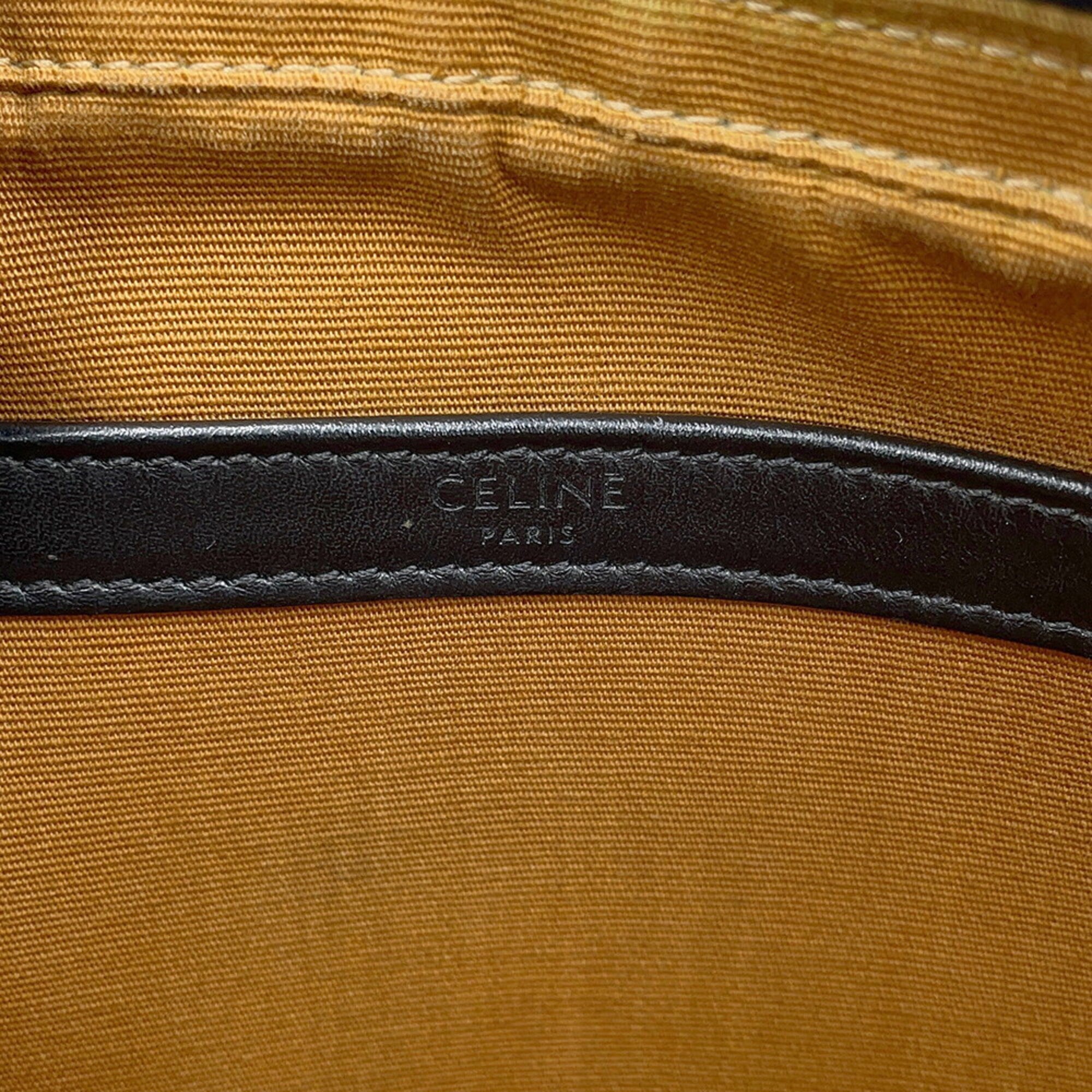 Celine Brown Pvc Leather Handbag Messenger Bag Shoulder Bag (Pre-Owned)