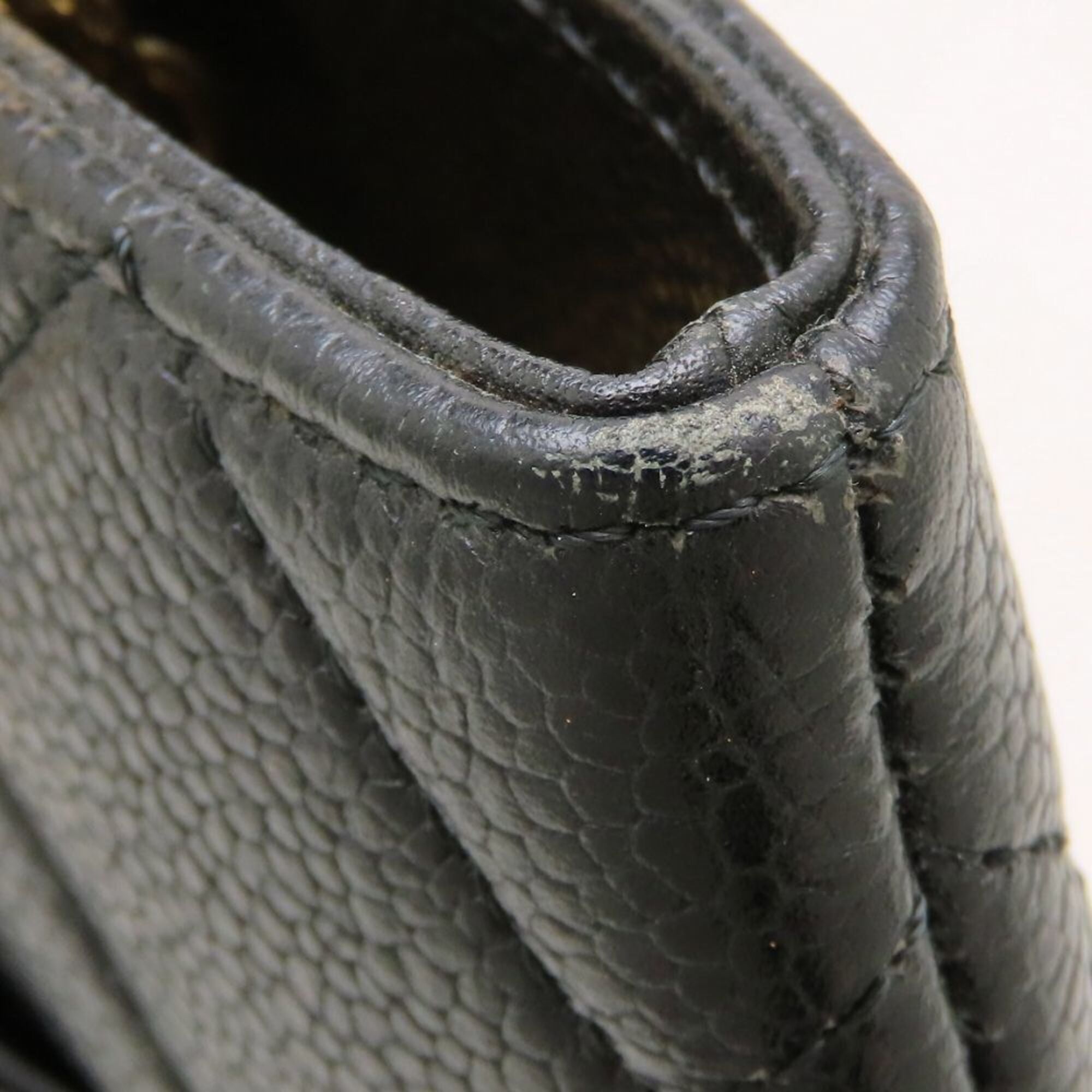 Chanel Black Grained Calfskin Tote Bag (Pre-Owned)